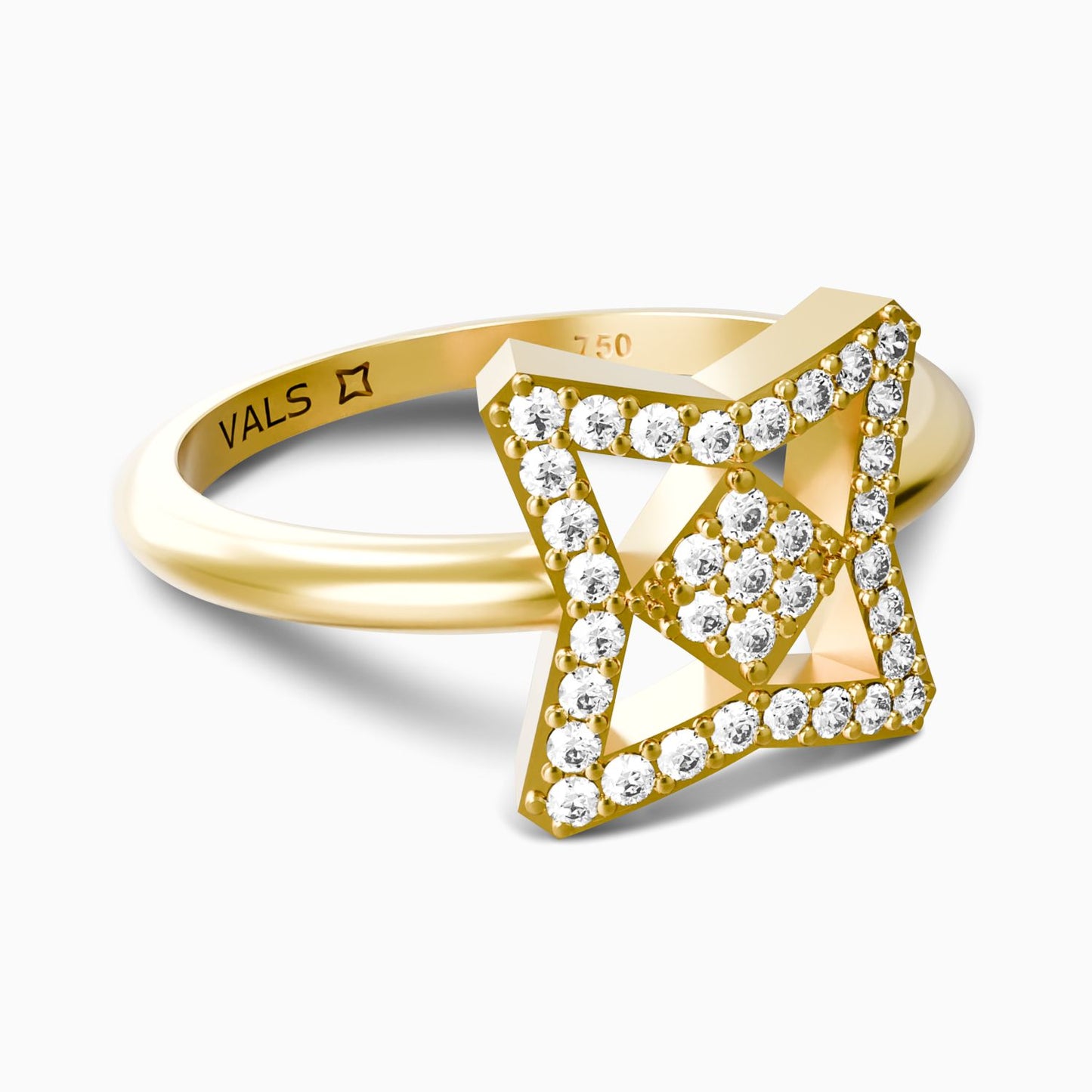 Vals Icon Pave Ring