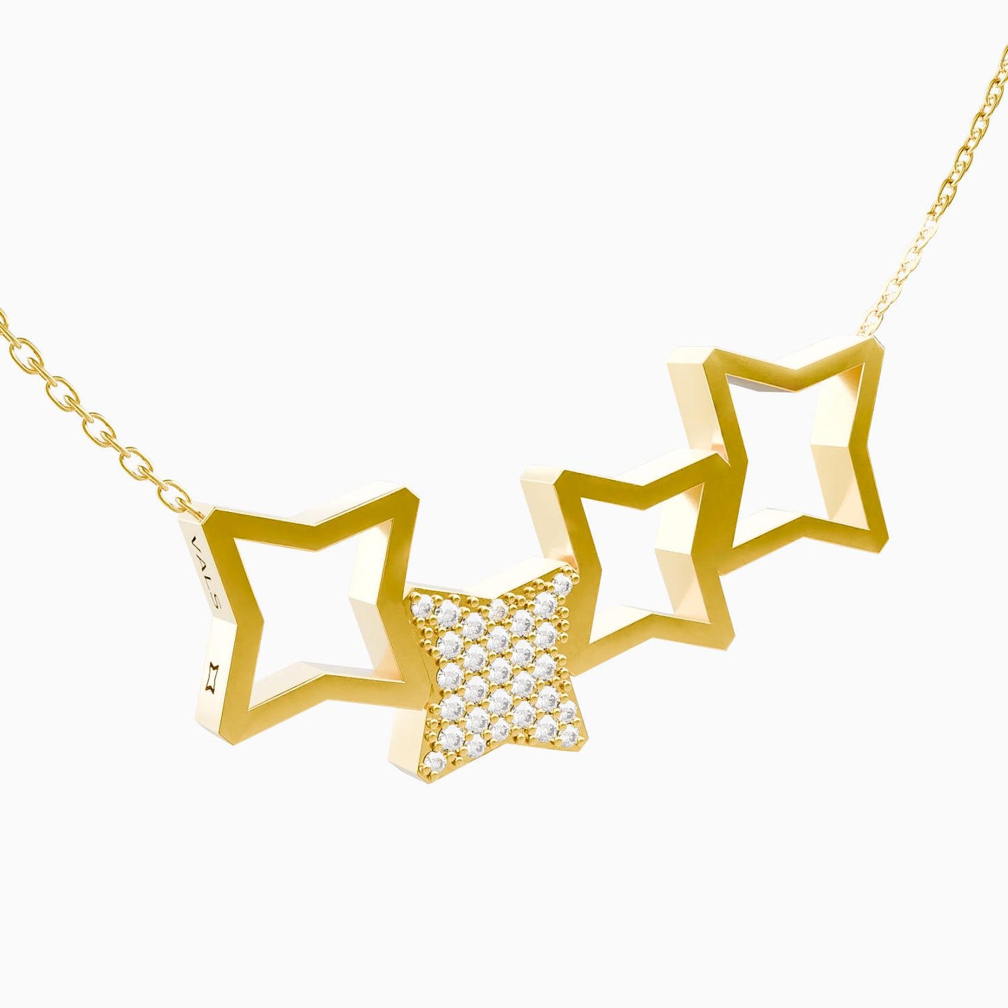 Special Icon Four Pave Necklace