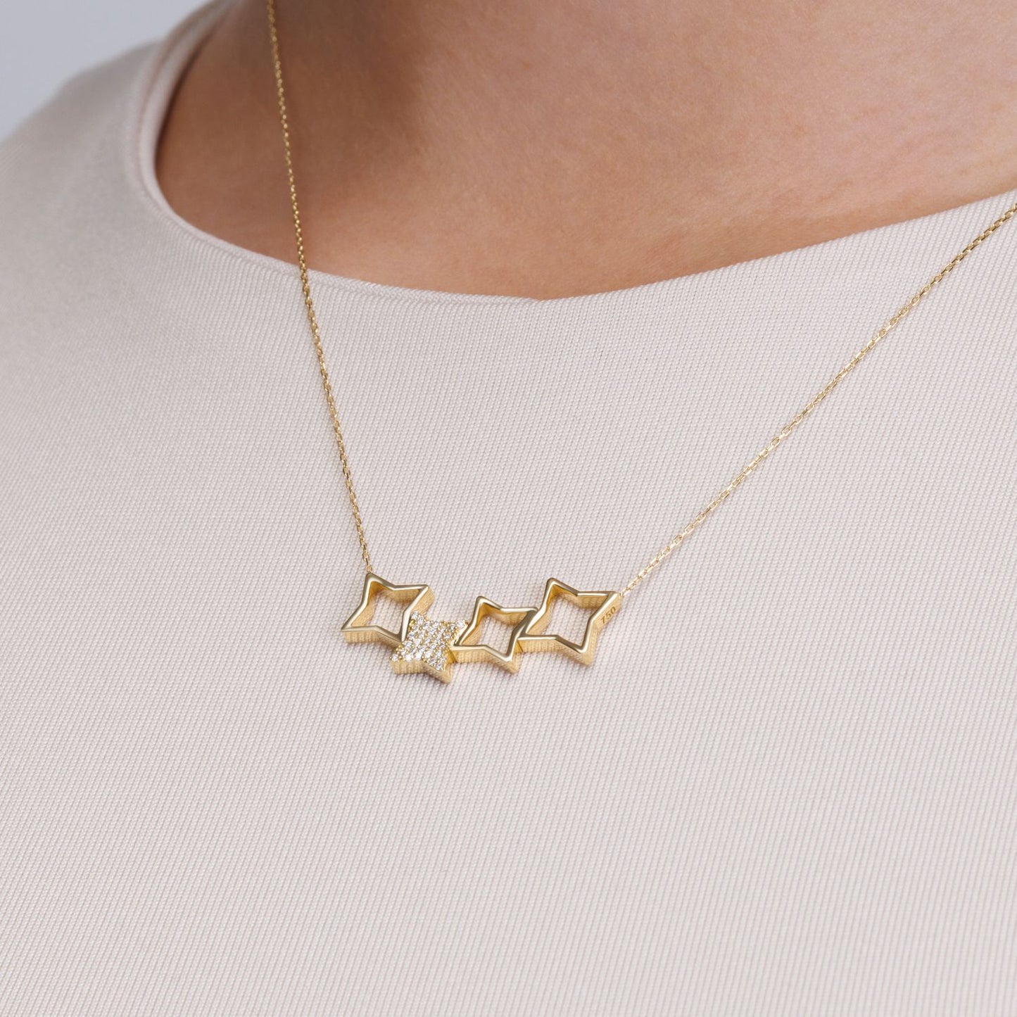 Special Icon Four Pave Necklace