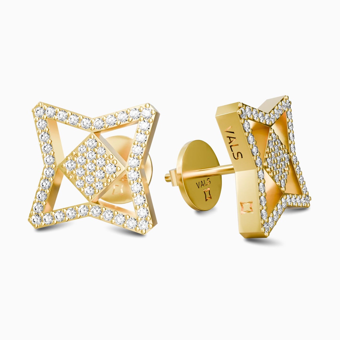 Vals Icon Pave Earrings