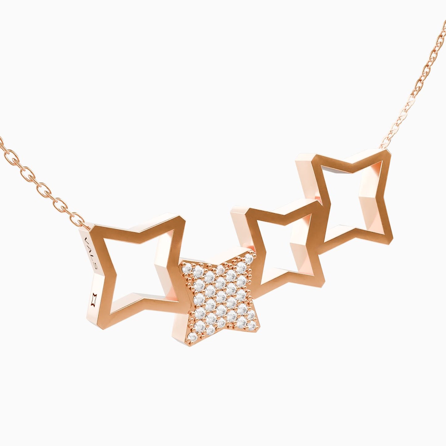 Special Icon Four Pave Necklace
