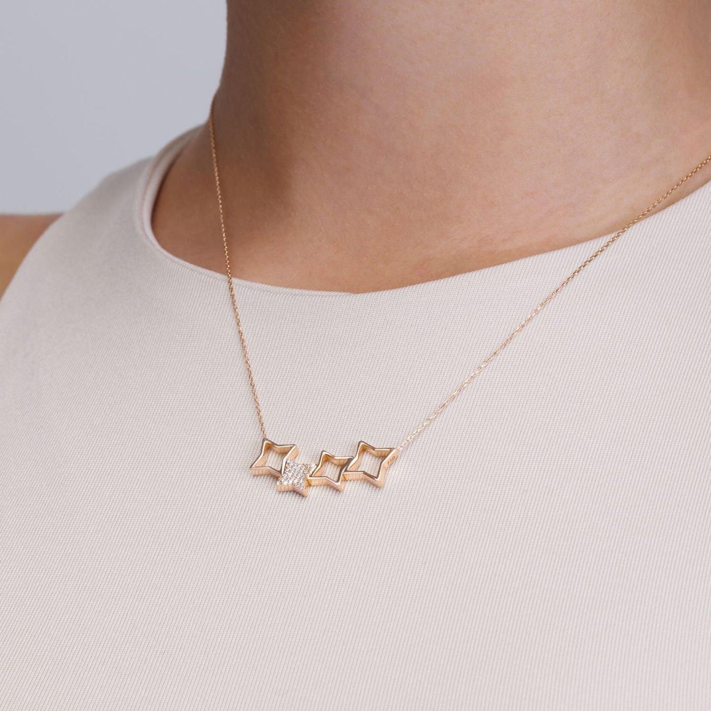 Special Icon Four Pave Necklace