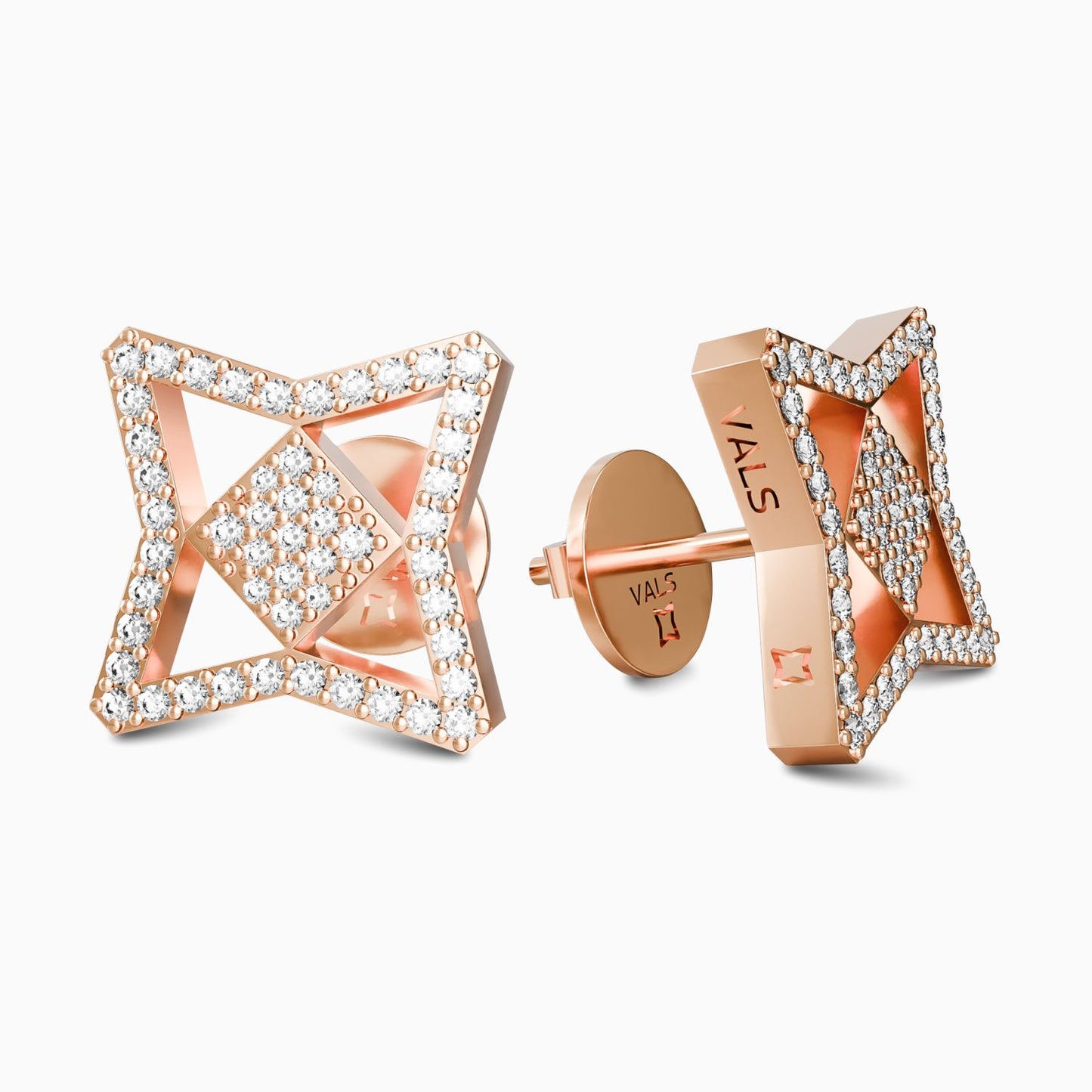 Vals Icon Pave Earrings