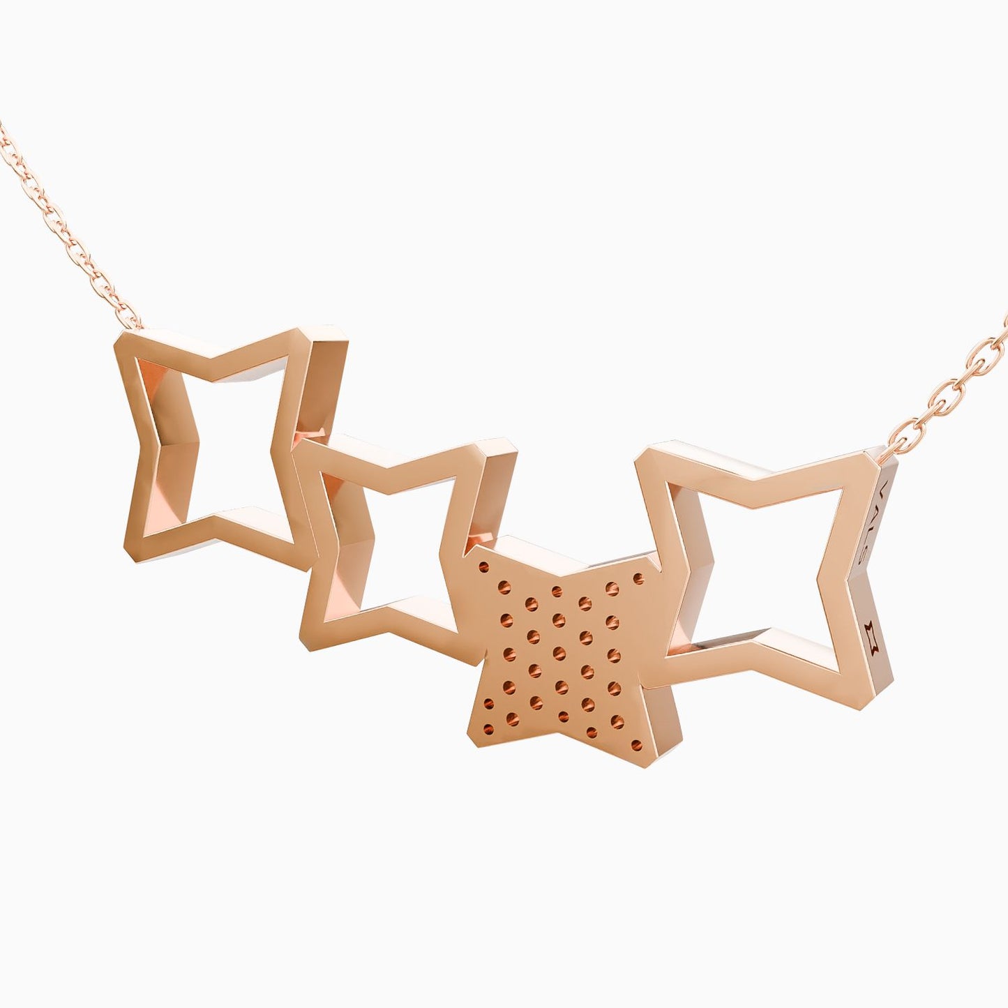 Special Icon Four Pave Necklace