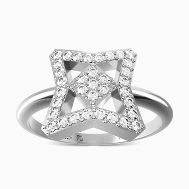 Vals Icon Pave Yüzük