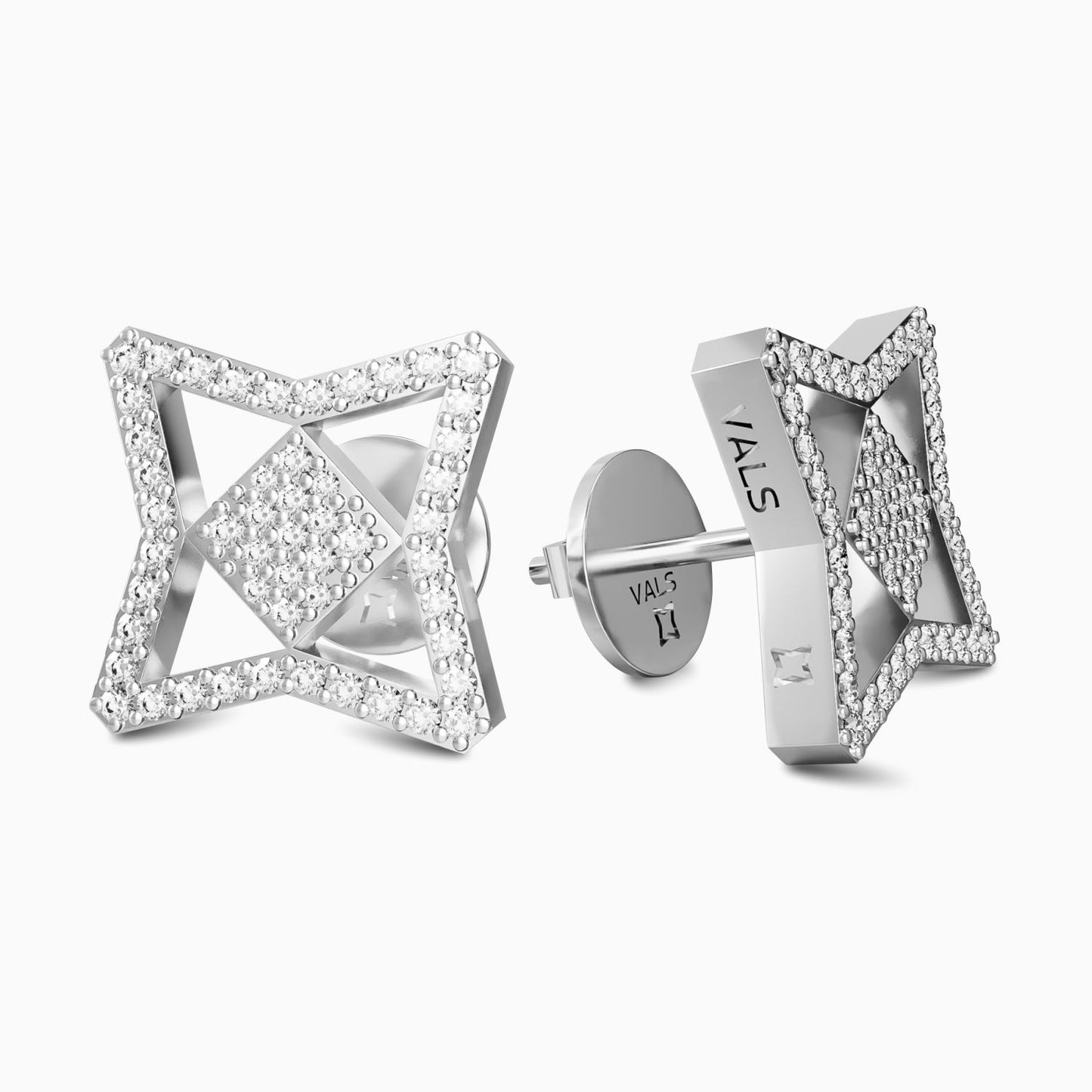 Vals Icon Pave Earrings