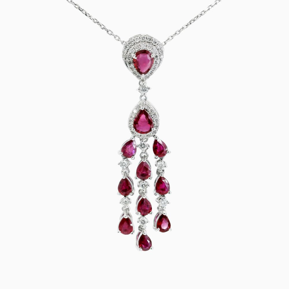 Crimson Cascade Kolye