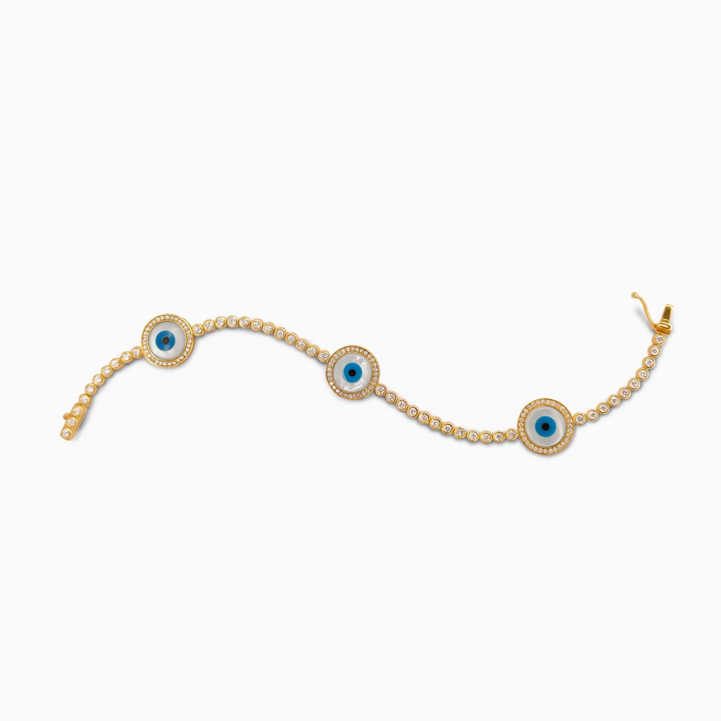 1.56ct Diamond Mother of Pearl Bracelet