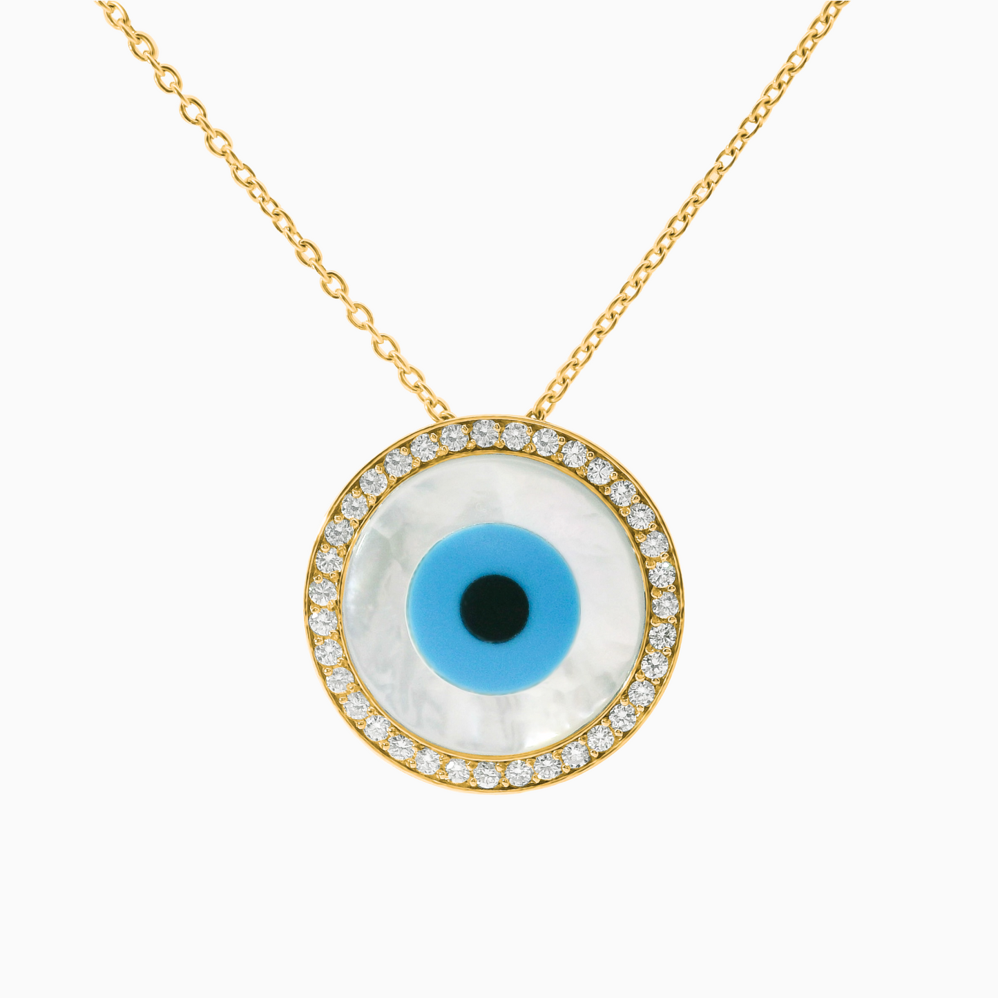 0.59ct Diamond Mother of Pearl Necklace