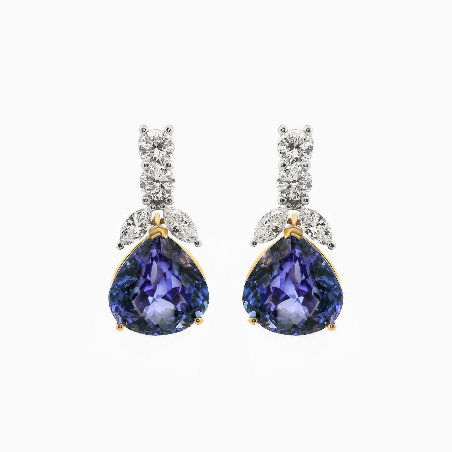 Pear Cut Tanzanite Earrings