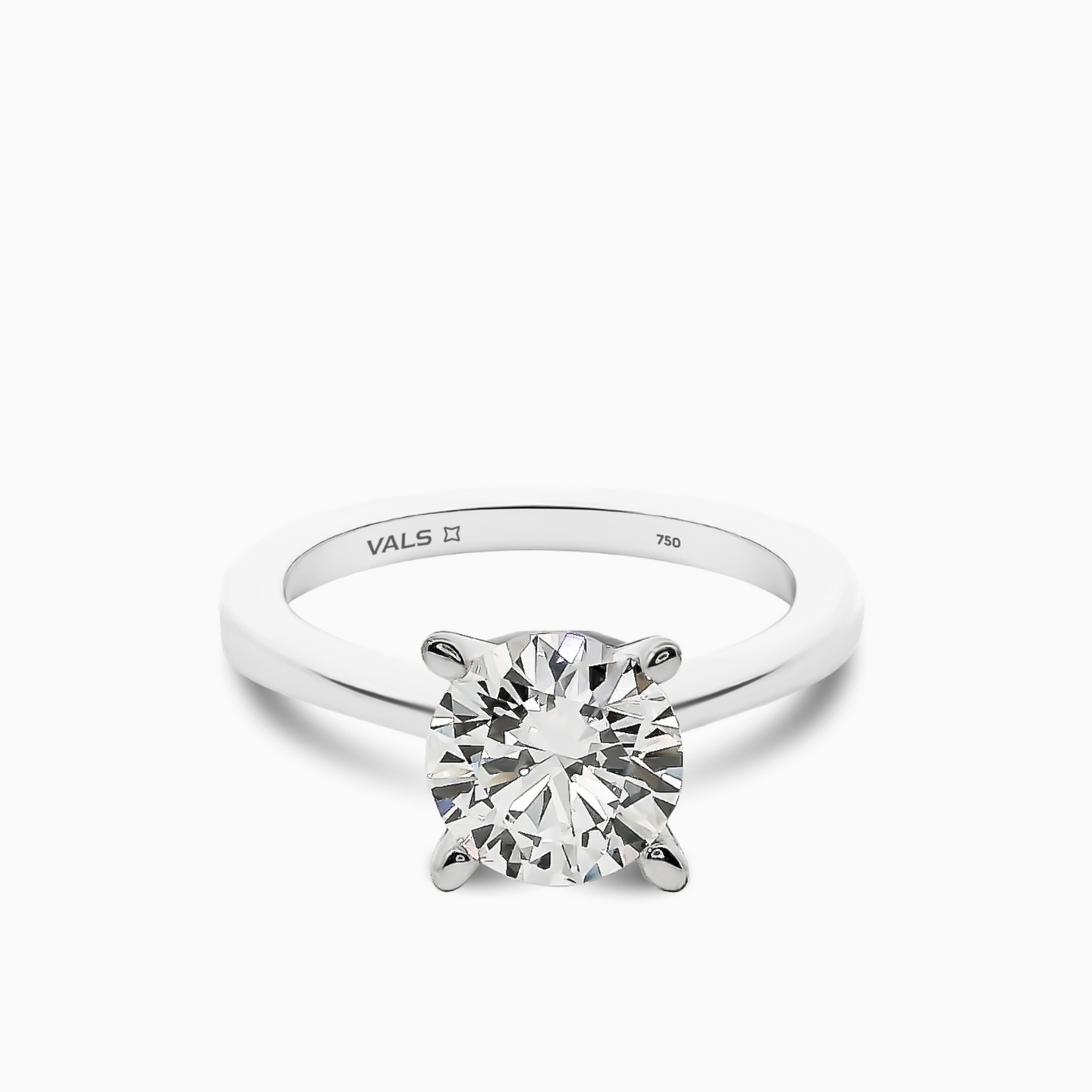1.00ct F Color Diamond Engagement Ring
