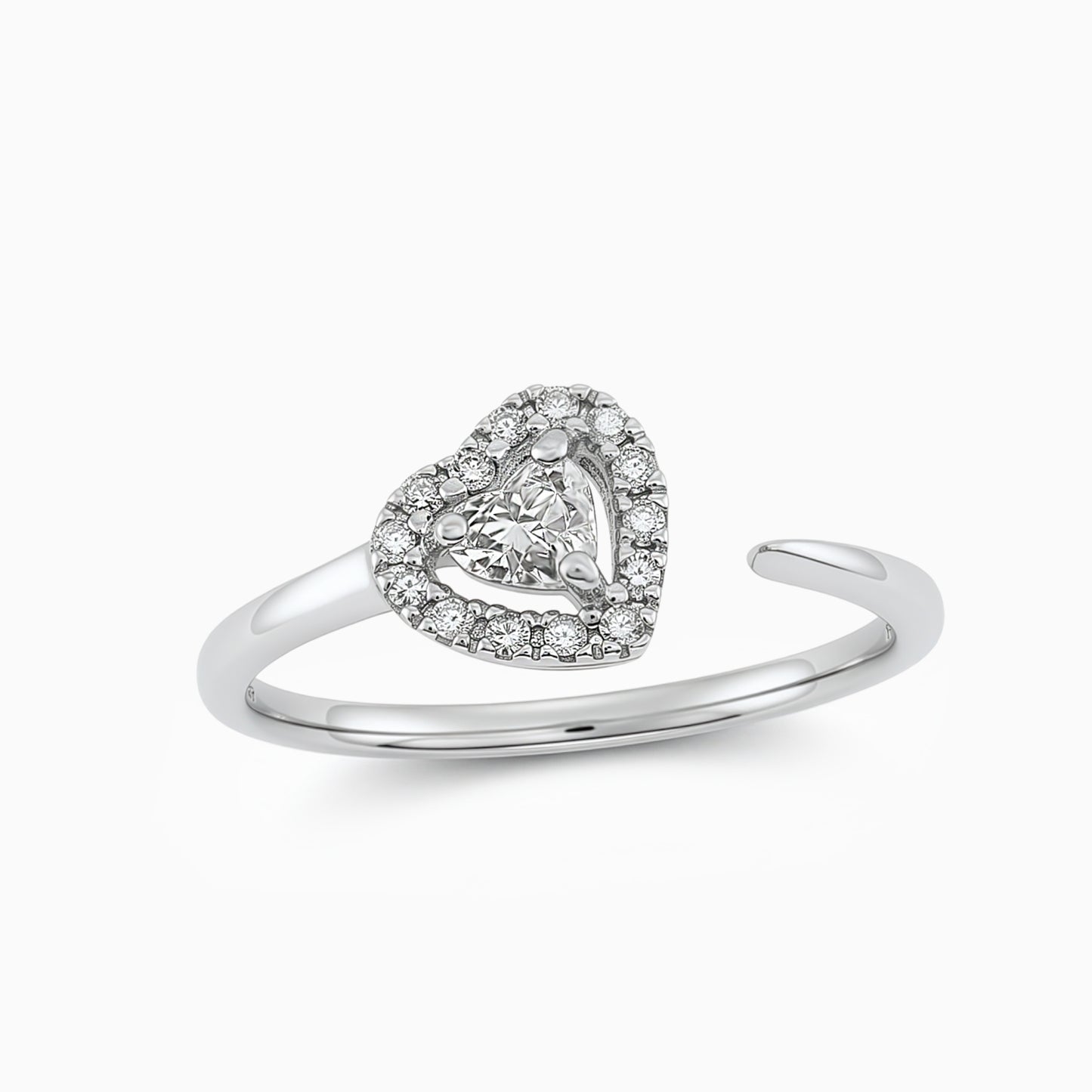 Radiant Heart Diamond Ring