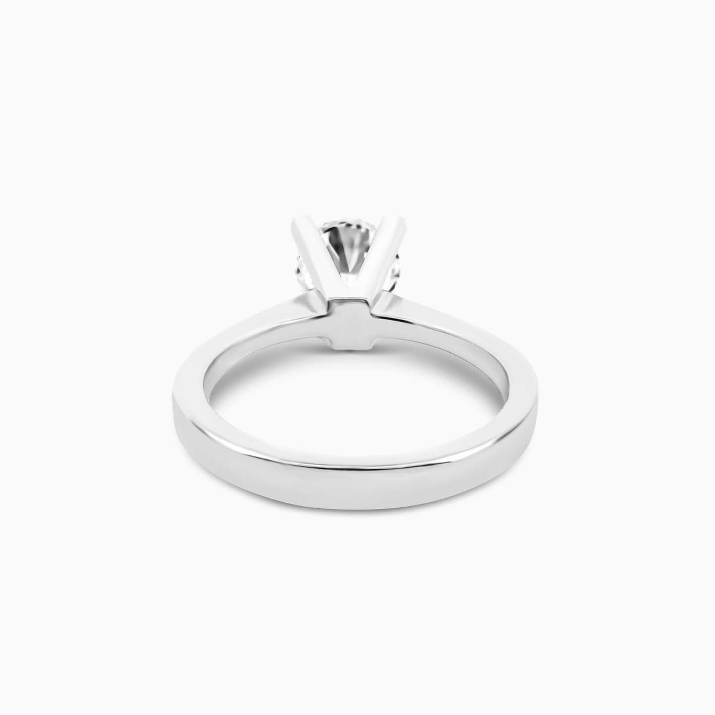 1.51ct Diamond Engagement Ring with Square-Tipped Prongs