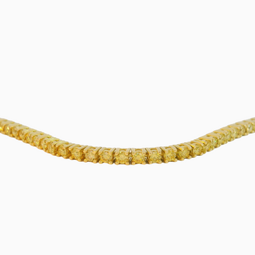 Yoğun Fantezi Sarı Pırlanta Suyolu Bileklik