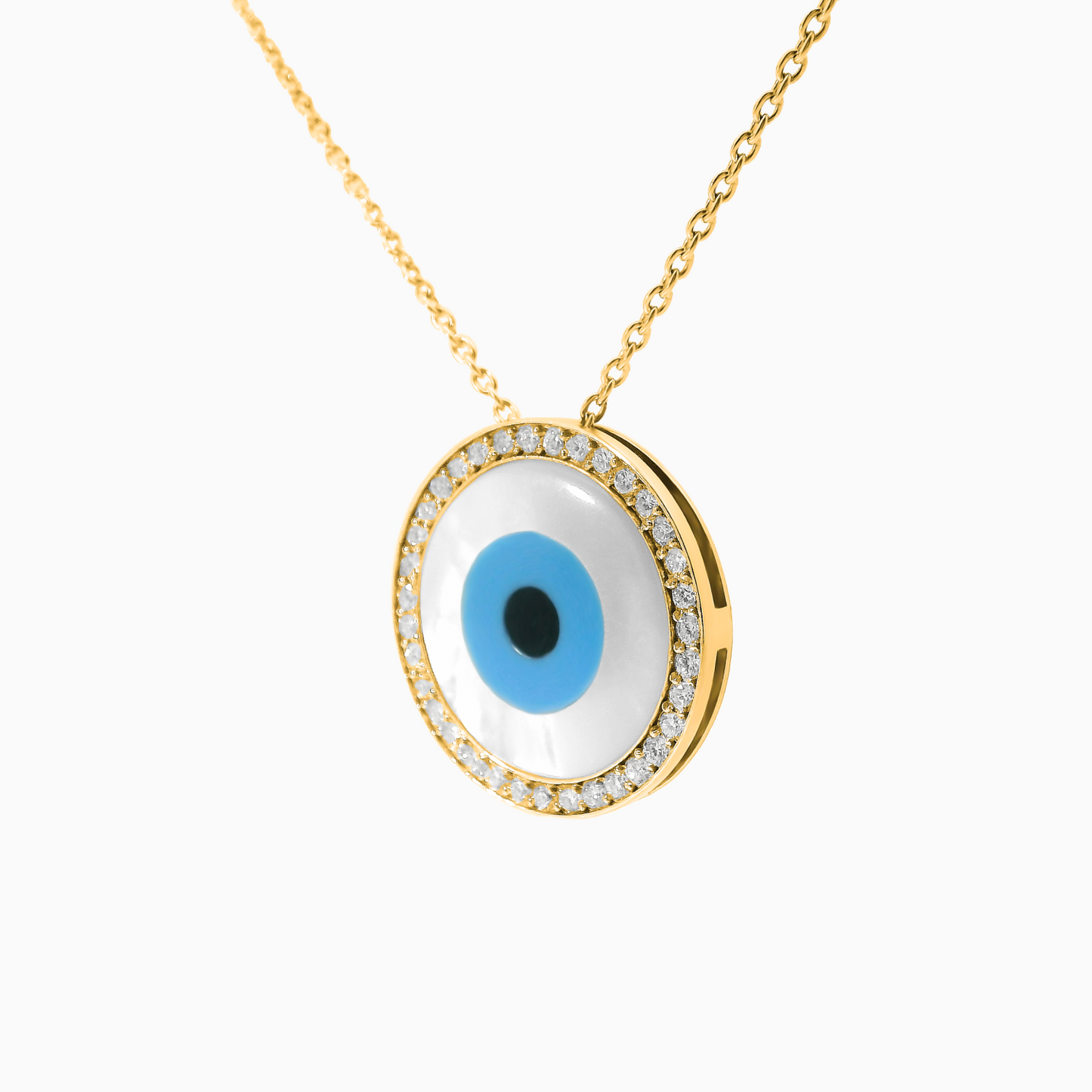 0.59ct Diamond Mother of Pearl Necklace