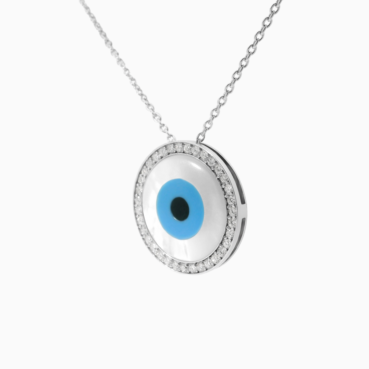 0.58ct Diamond Mother of Pearl Necklace