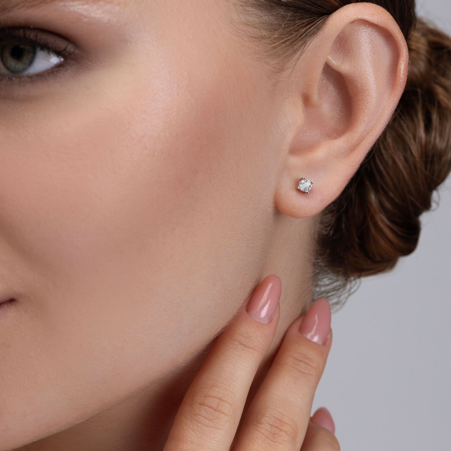 0.85ct Diamond Solitaire Earrings