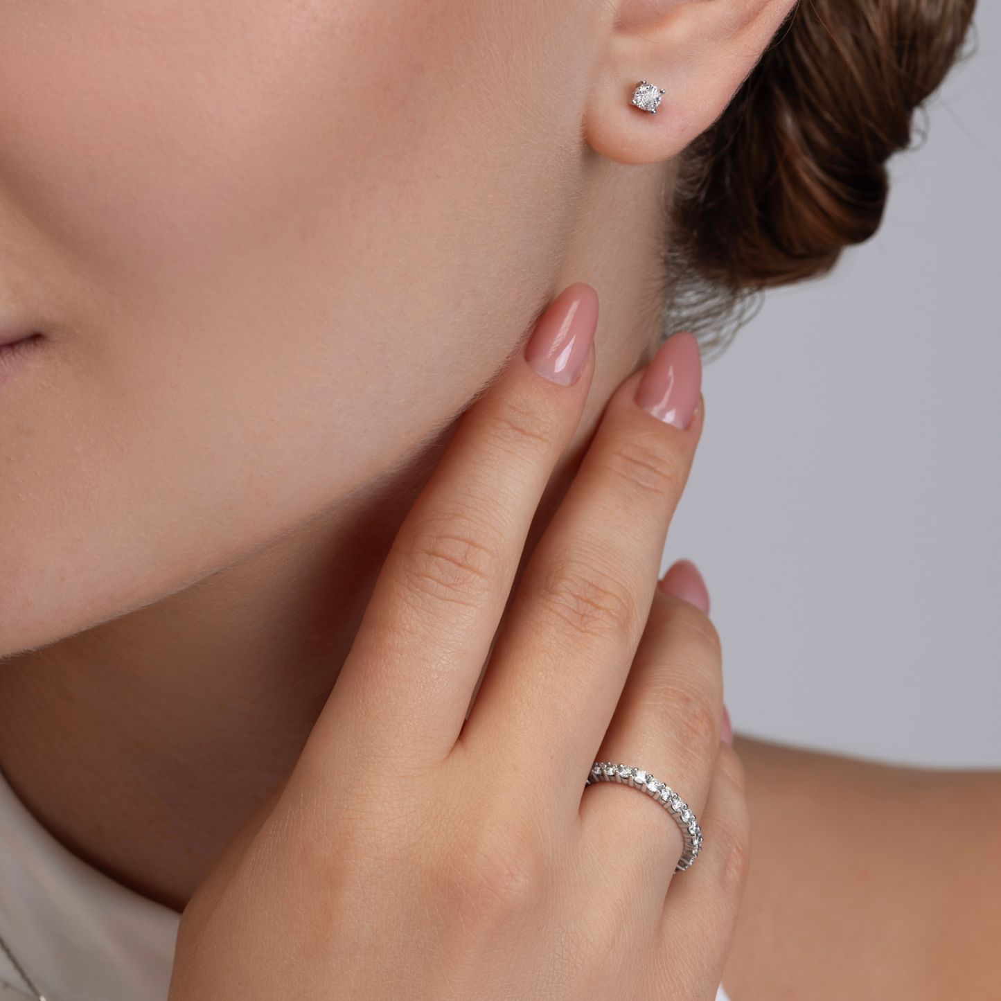 0.85ct Diamond Solitaire Earrings