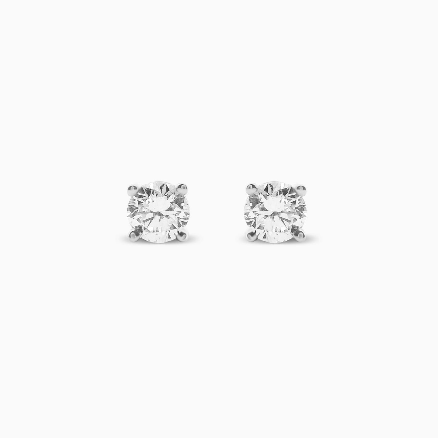 0.38ct Diamond Solitaire Earrings