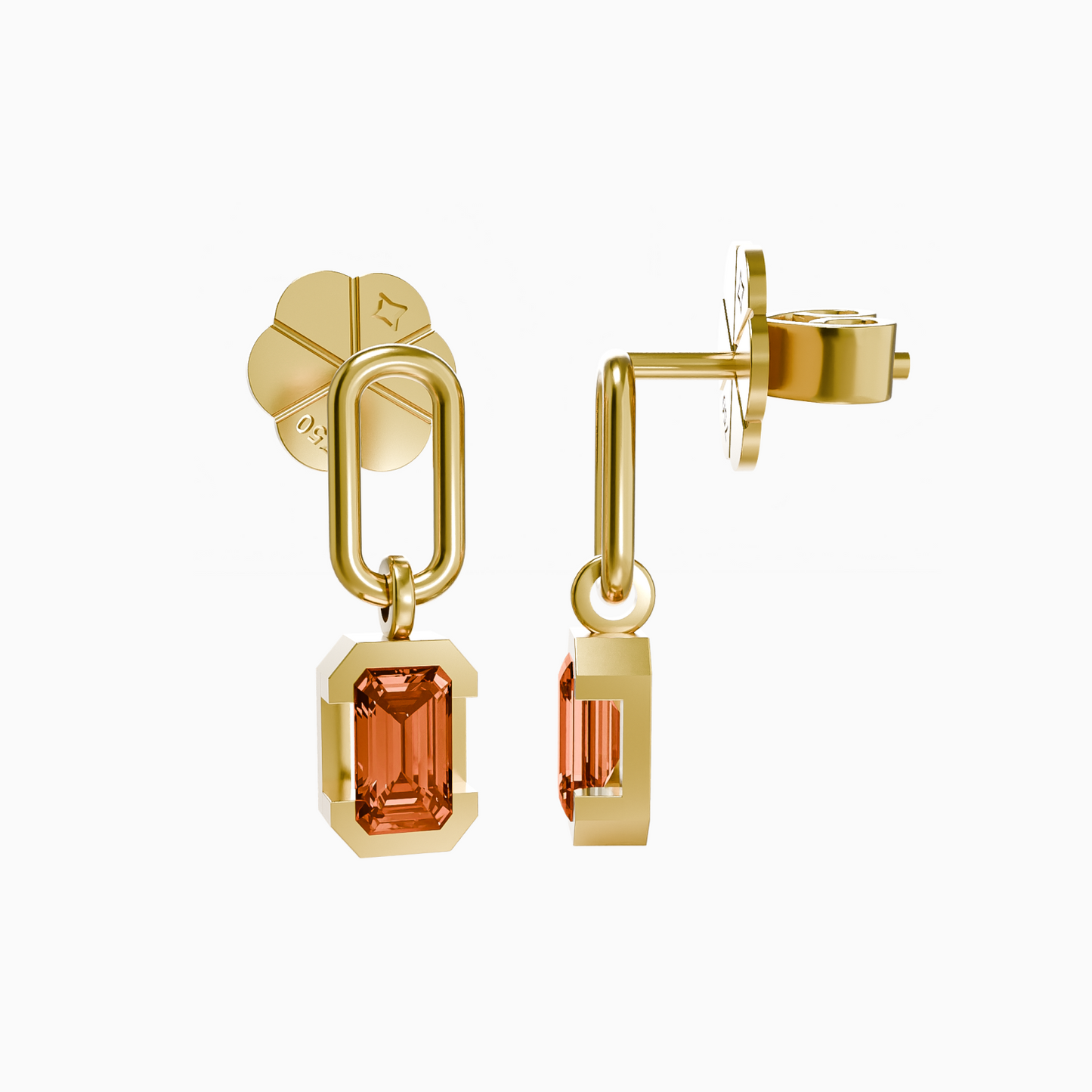 Orange Breeze Earrings