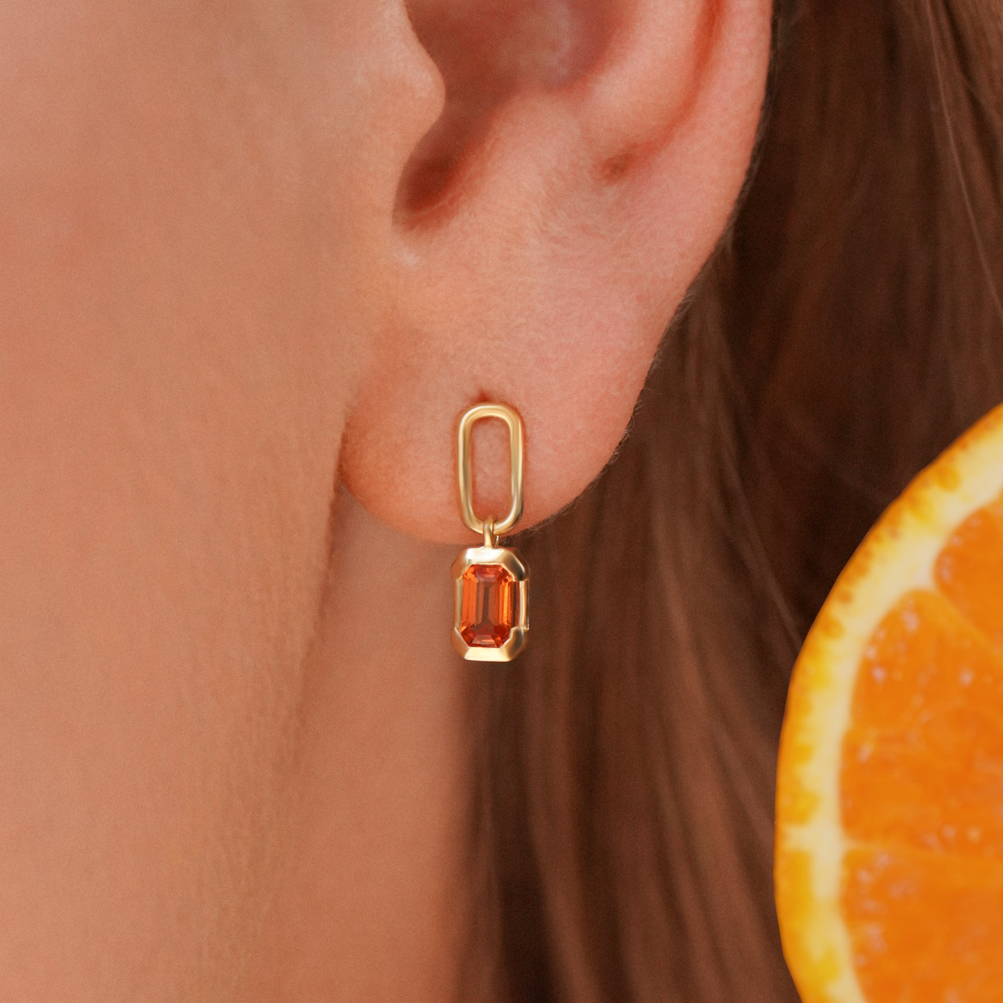Orange Breeze Earrings