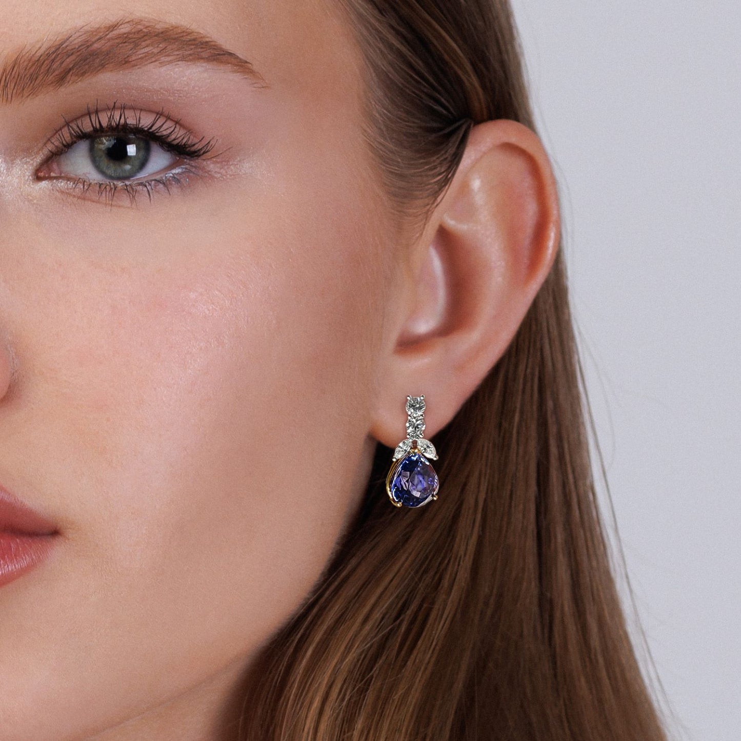 Pear Cut Tanzanite Earrings