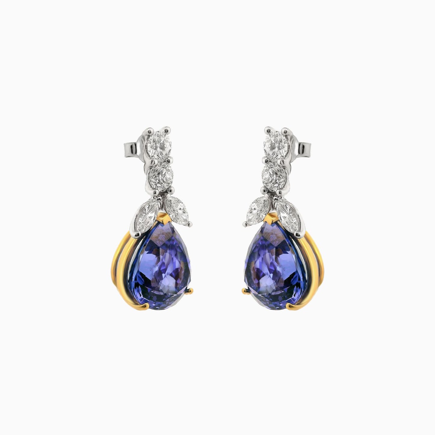 Pear Cut Tanzanite Earrings