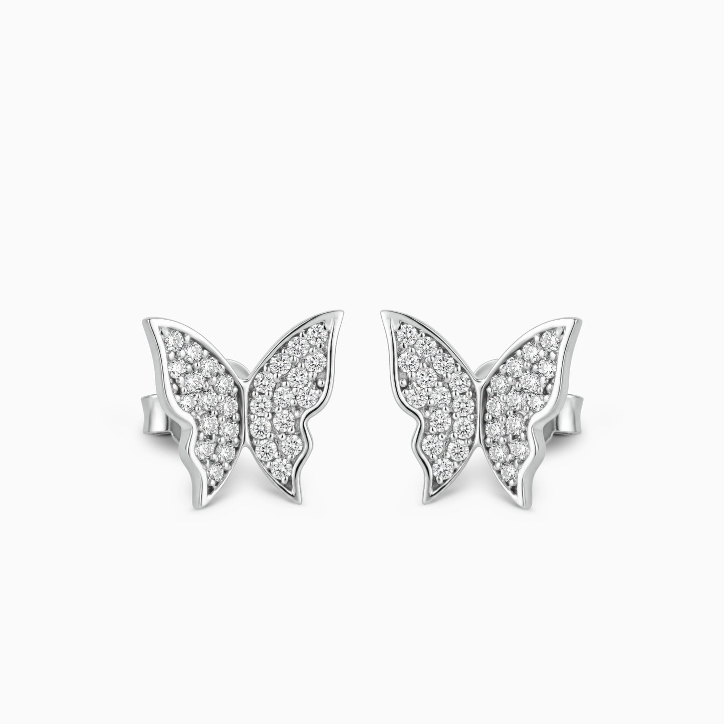 Diamond Butterfly Earrings