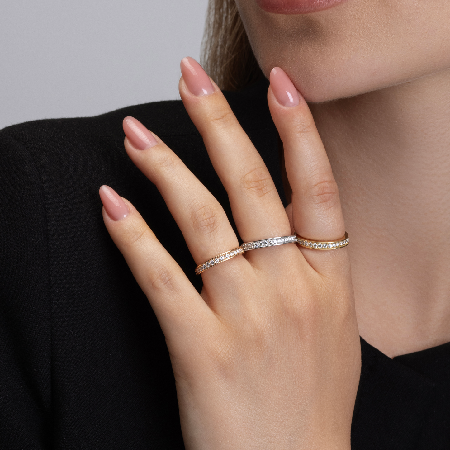 0.79 Carat Diamond Canal Eternity Ring