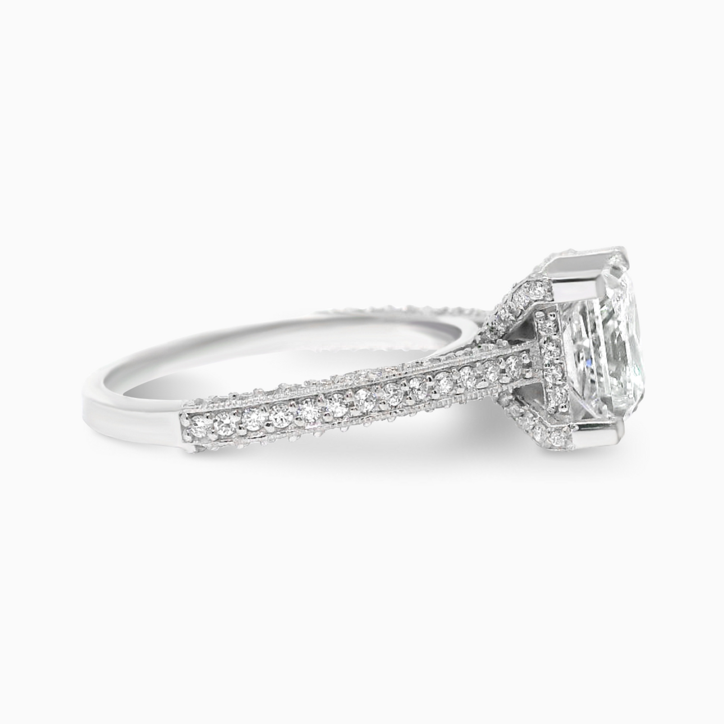 2.02ct Princess Cut Diamond Engagement Ring