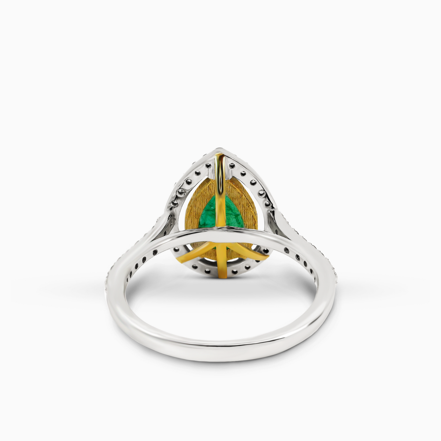 Pear Shape Emerald Ring