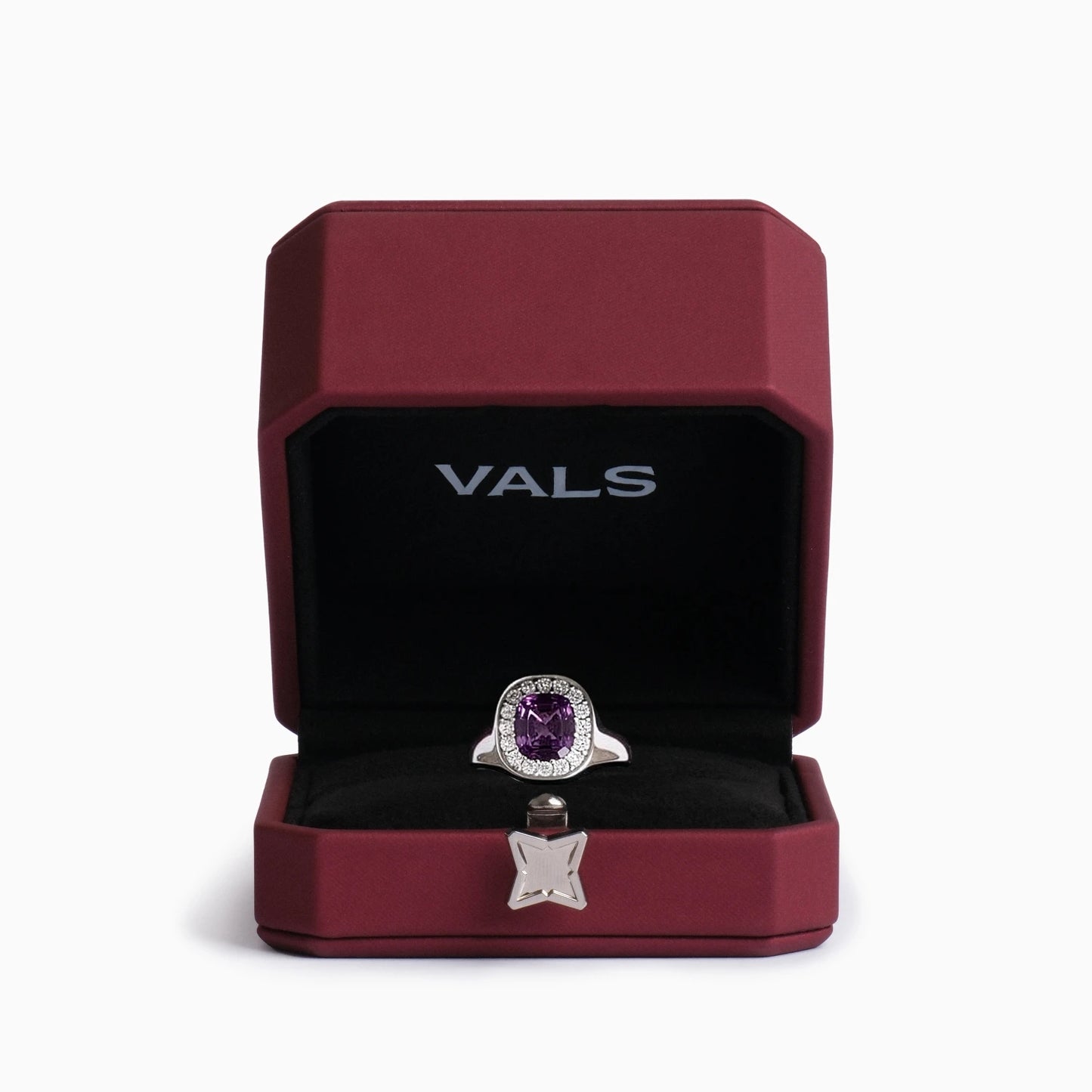 1.79 Carat Cushion Cut Sapphire Ring