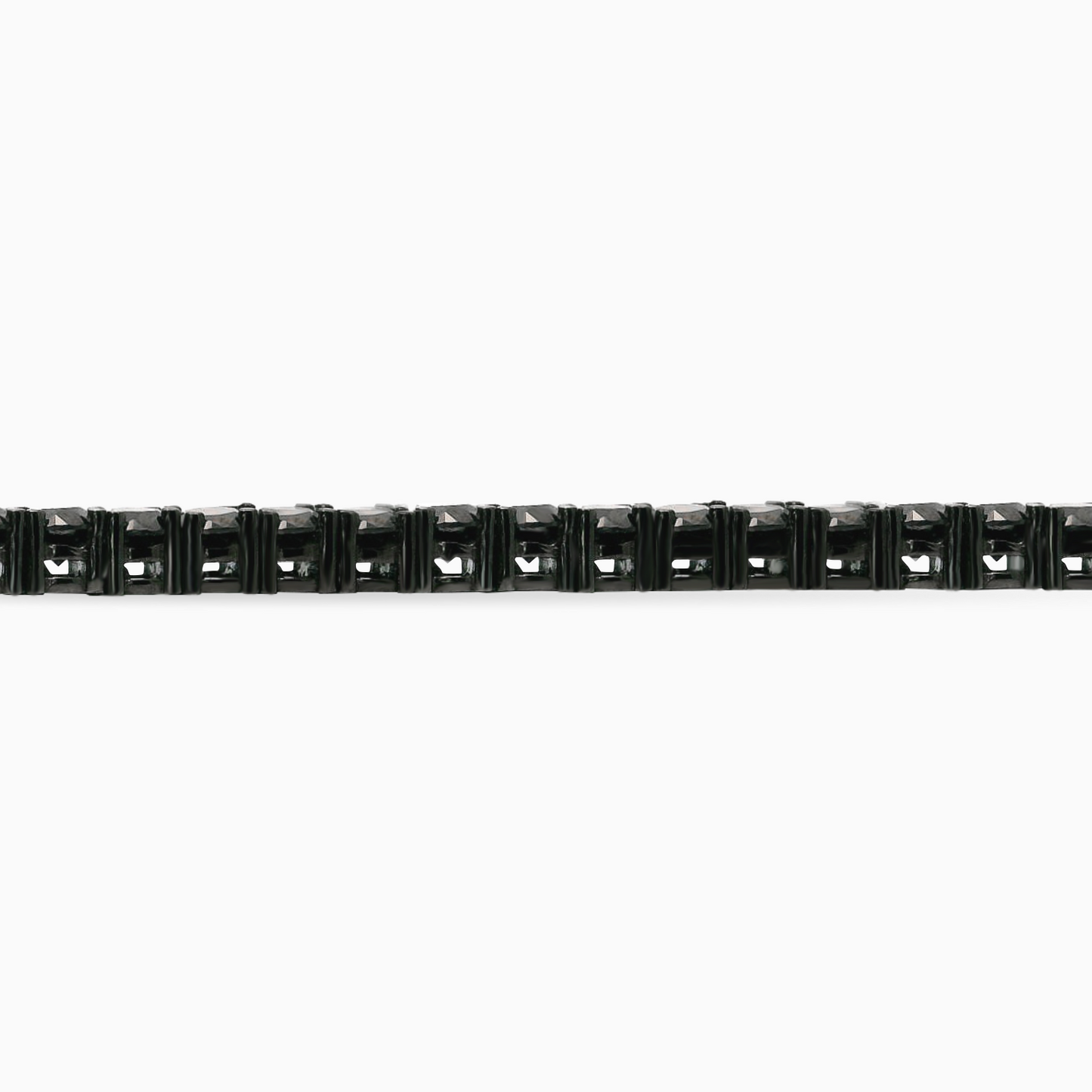 11.71ct Black Diamond Tennis Bracelet
