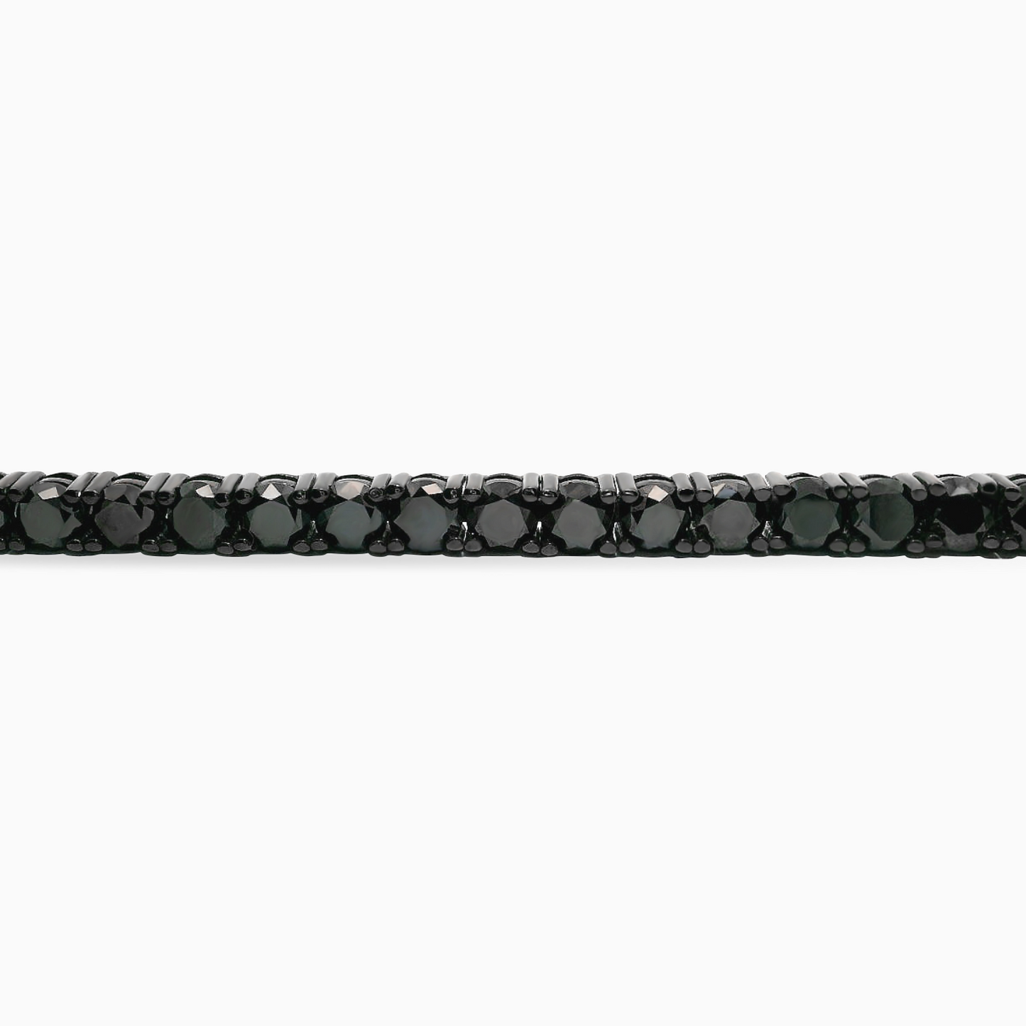 11.71ct Black Diamond Tennis Bracelet