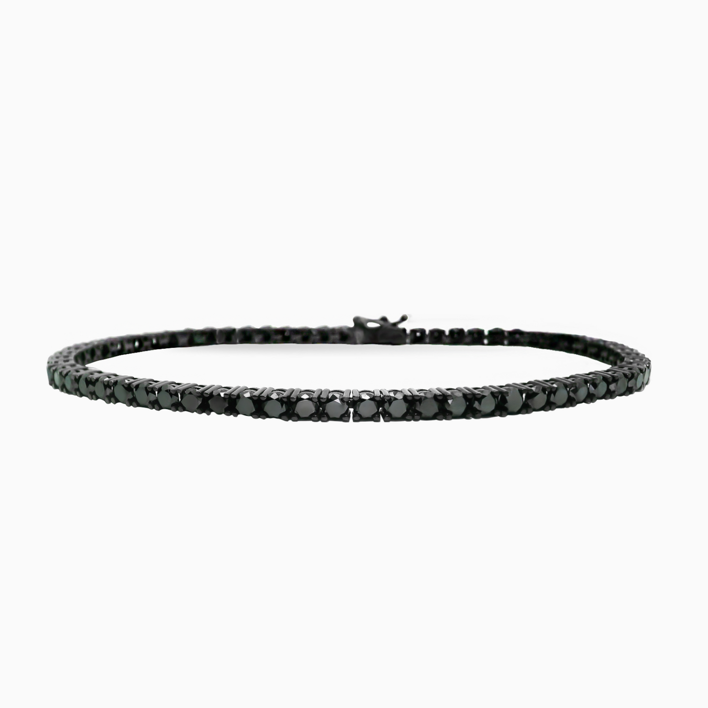11.71ct Black Diamond Tennis Bracelet