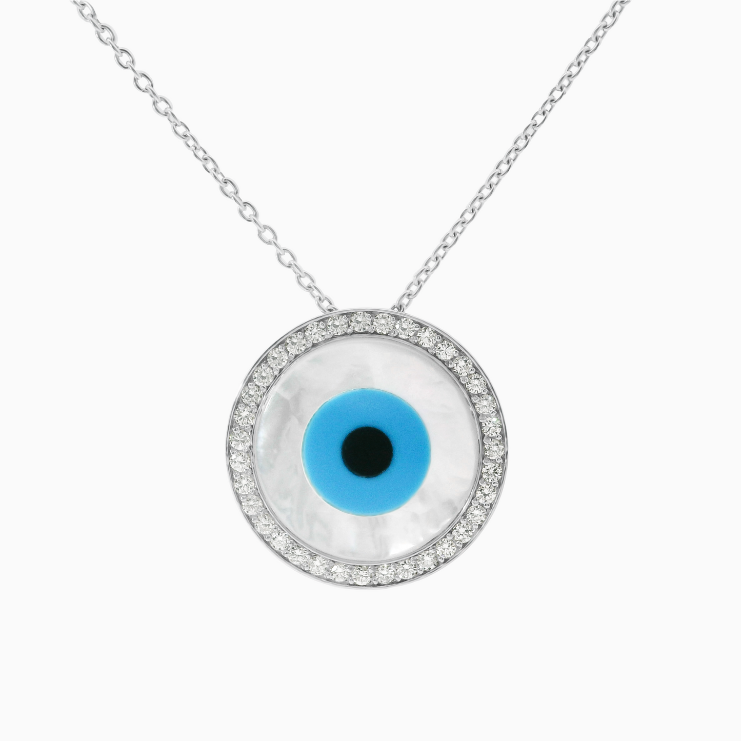 0.58ct Diamond Mother of Pearl Necklace