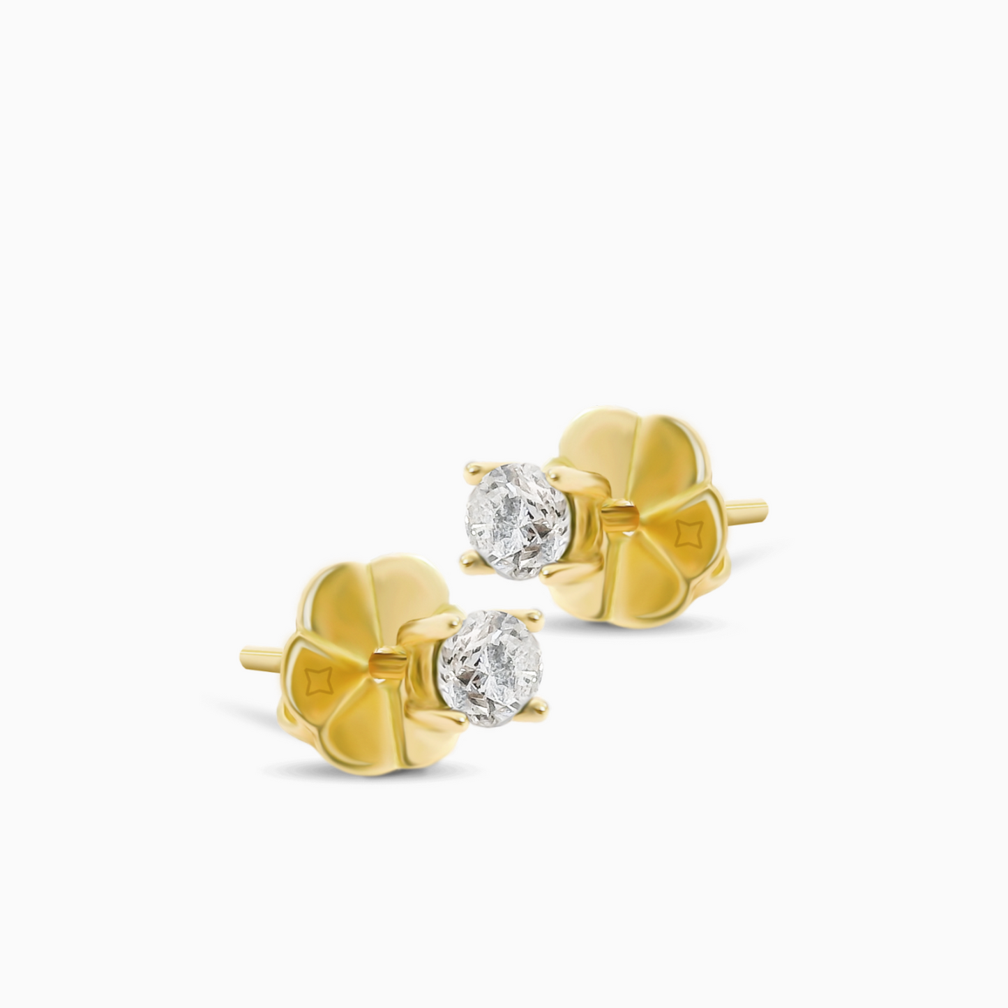 0.32ct Diamond Solitaire Earrings