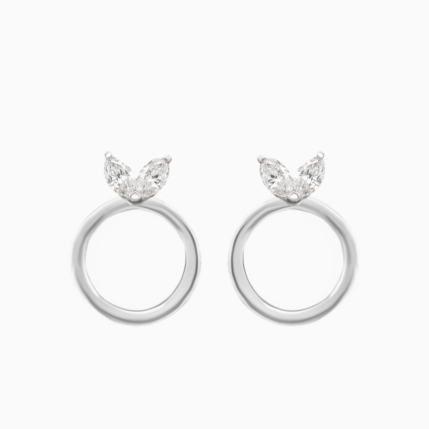 Marquise Cut Diamond Earrings