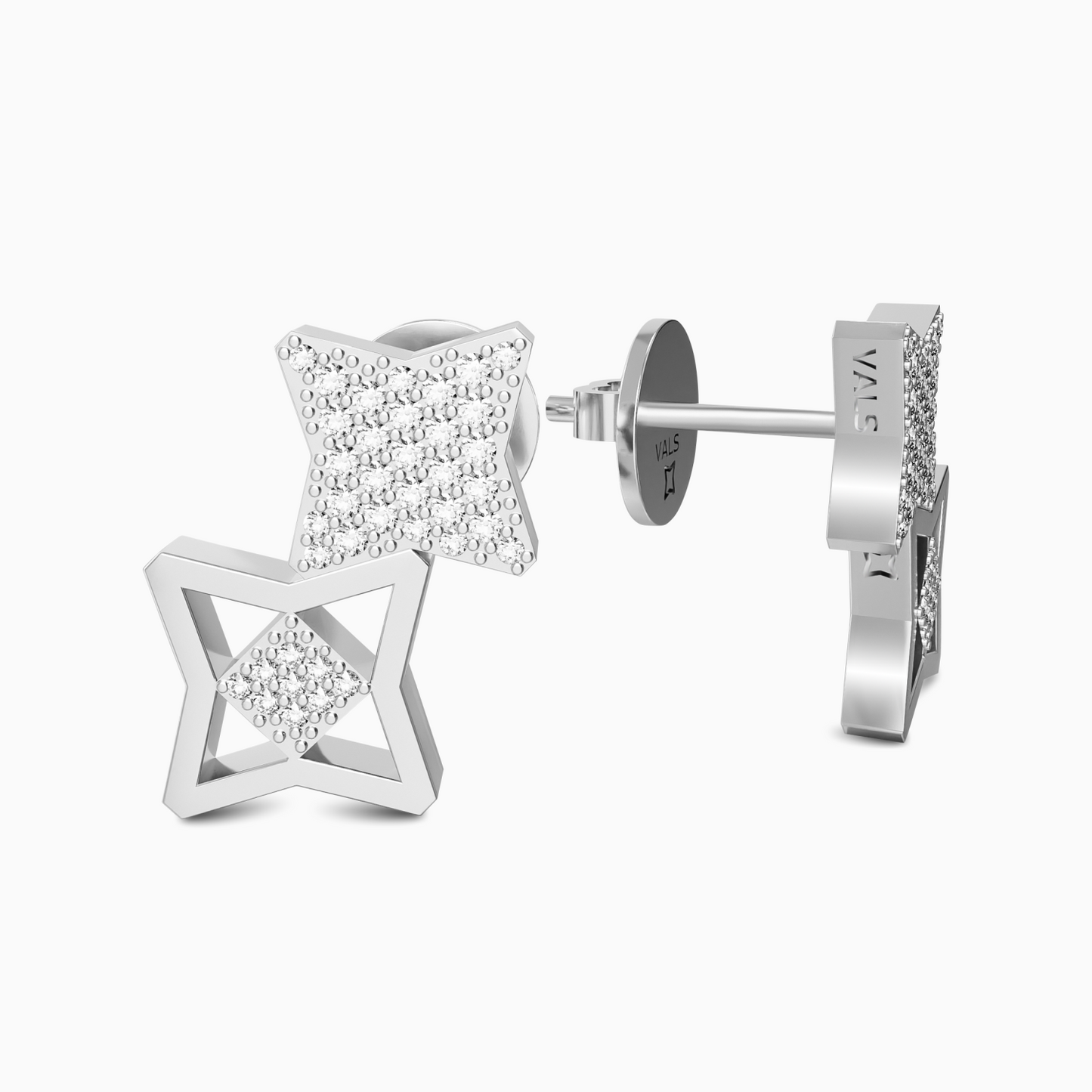 Vals Pave Duo Earrings