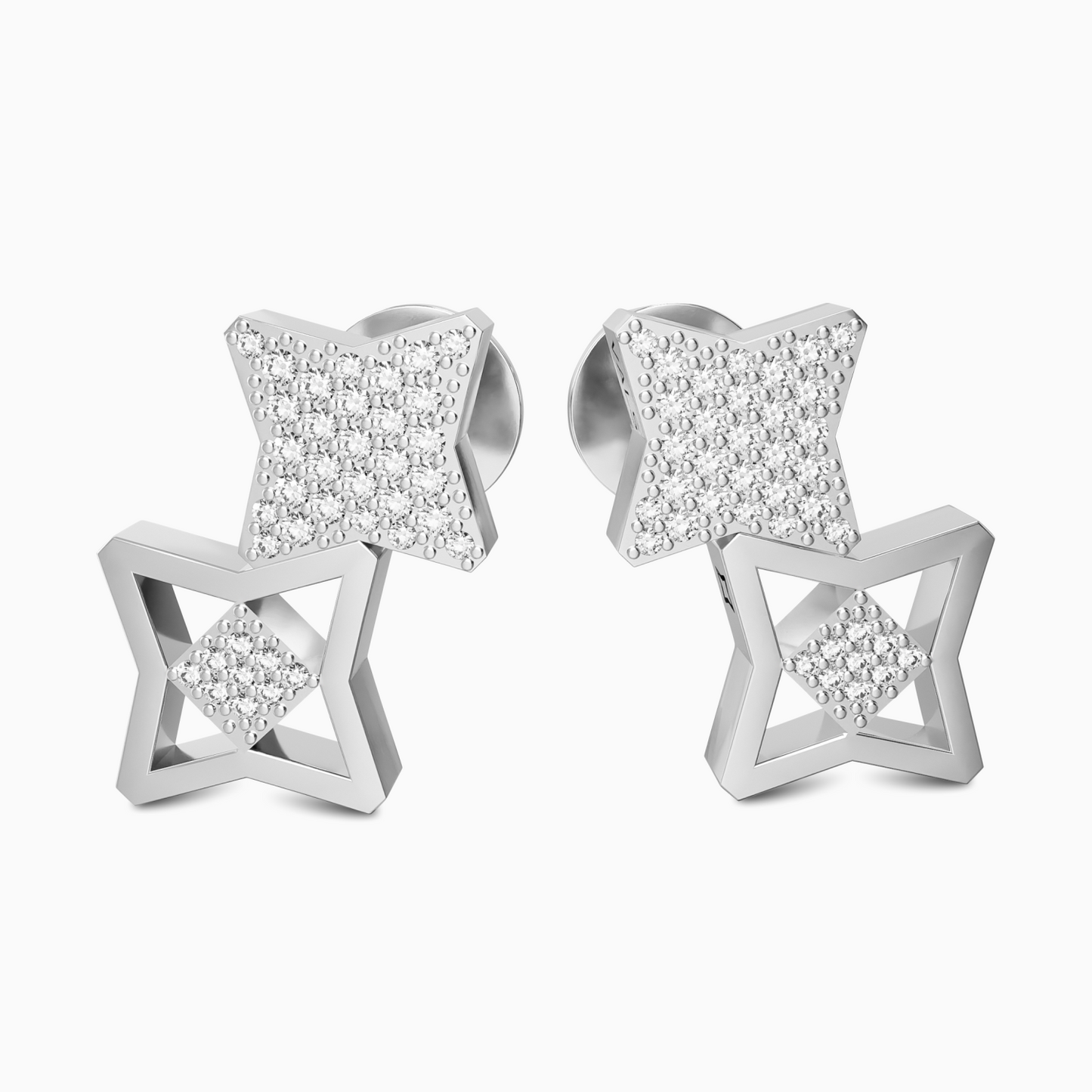 Vals Pave Duo Earrings