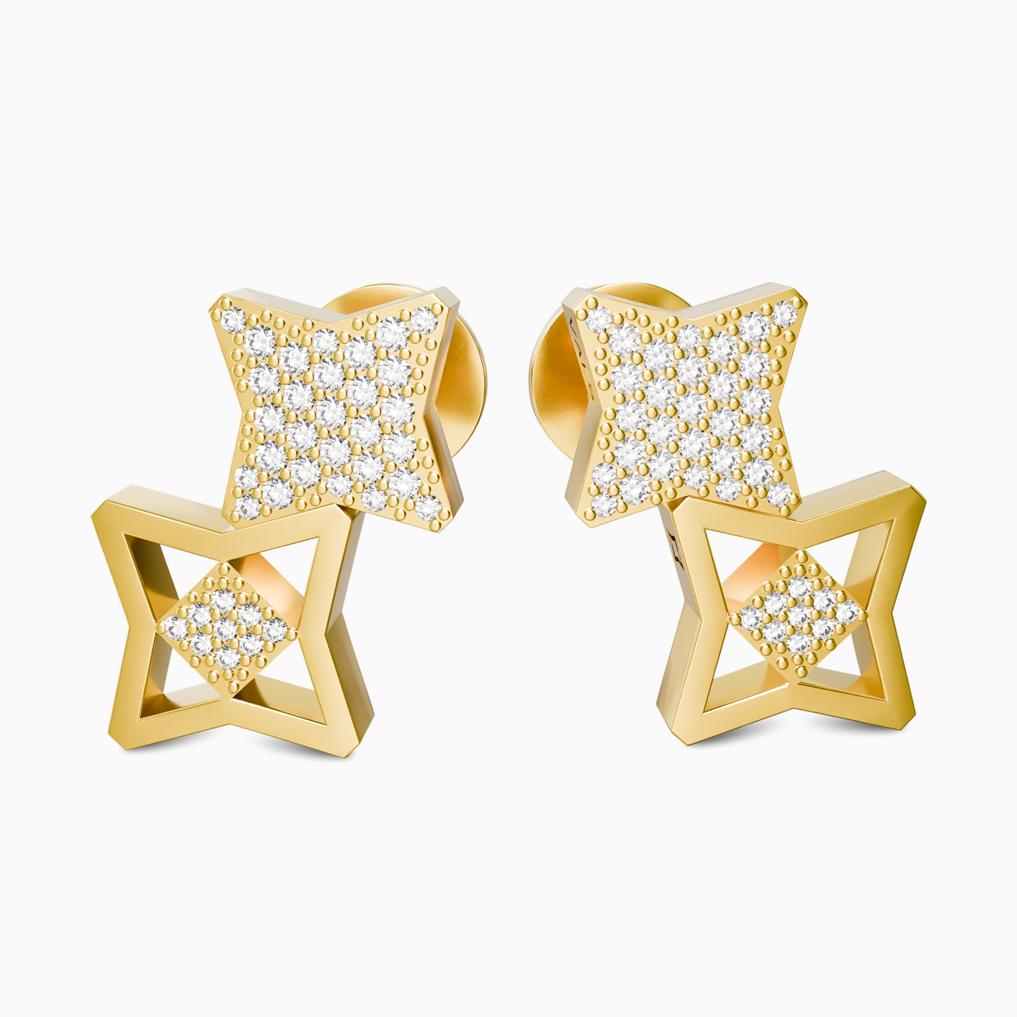 Vals Pave Duo Earrings