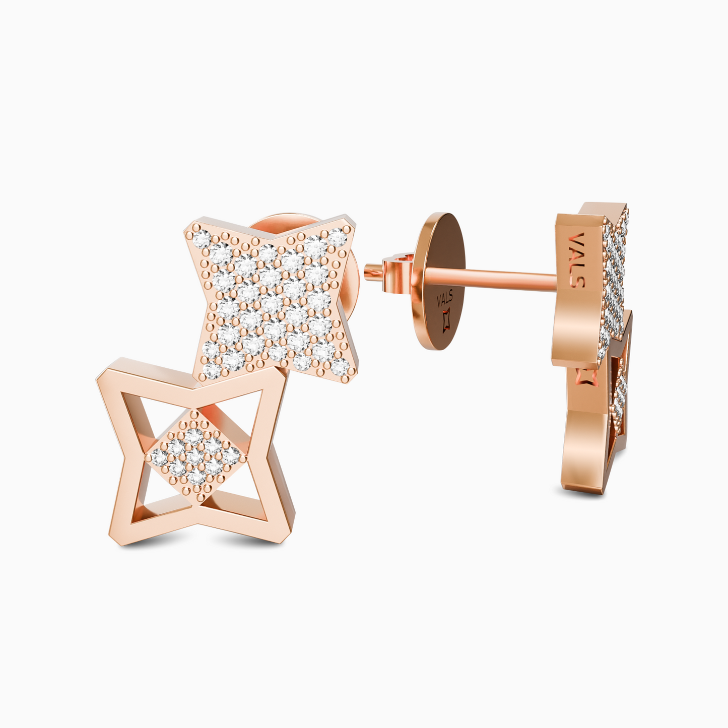 Vals Pave Duo Earrings