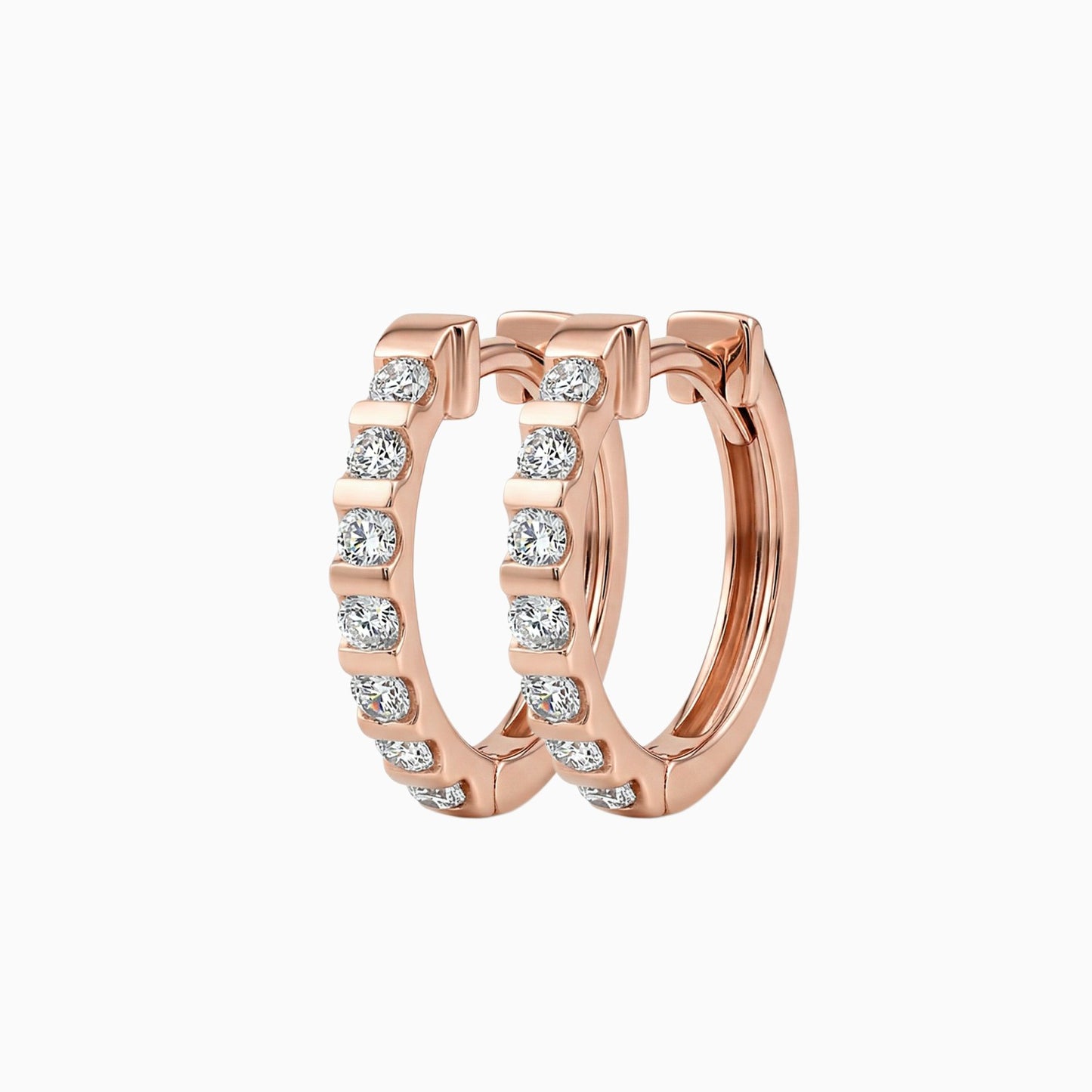 Diamond Hoop Earrings