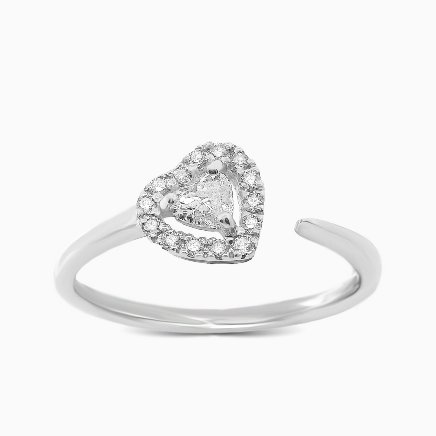 Radiant Heart Diamond Ring