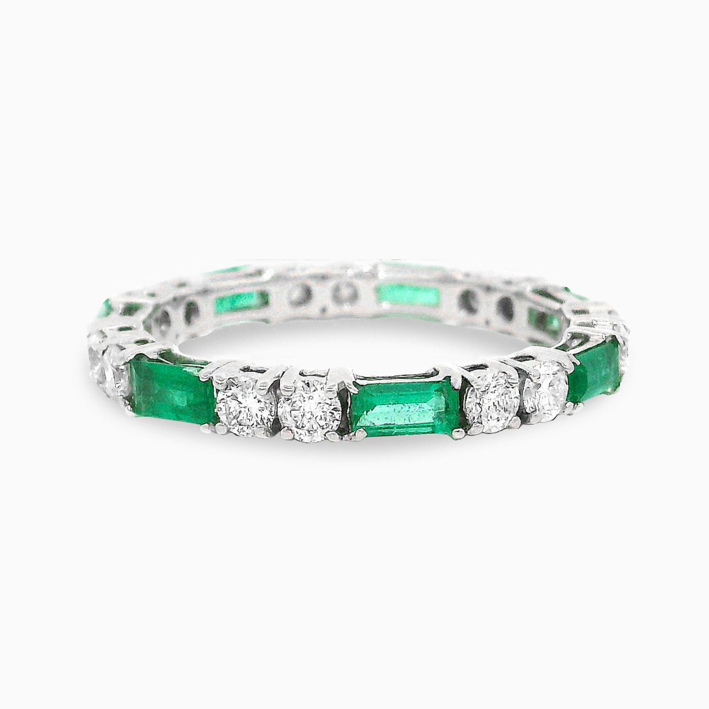 Emeralds&Diamonds Eternity Ring