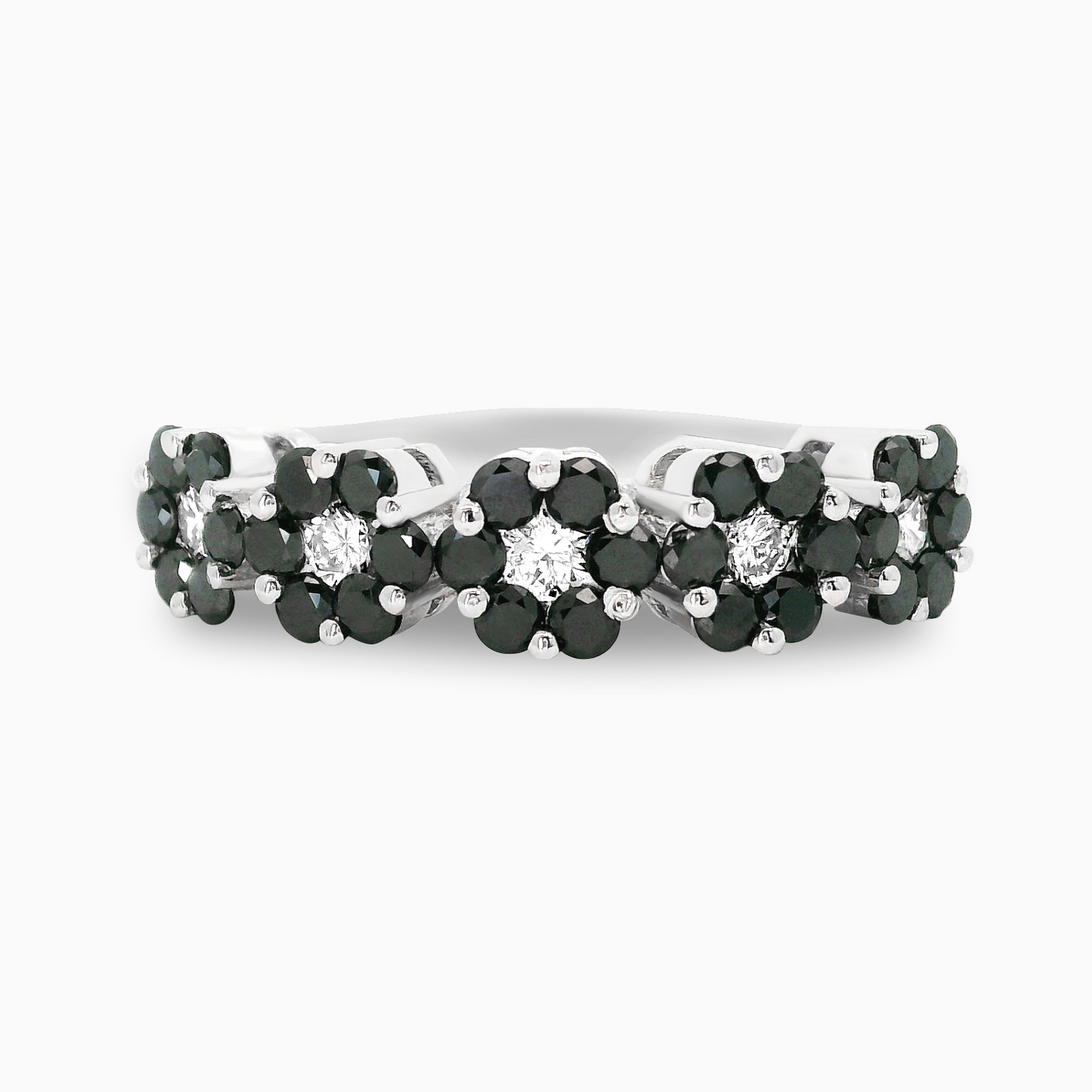 5 In Black Flower Ring