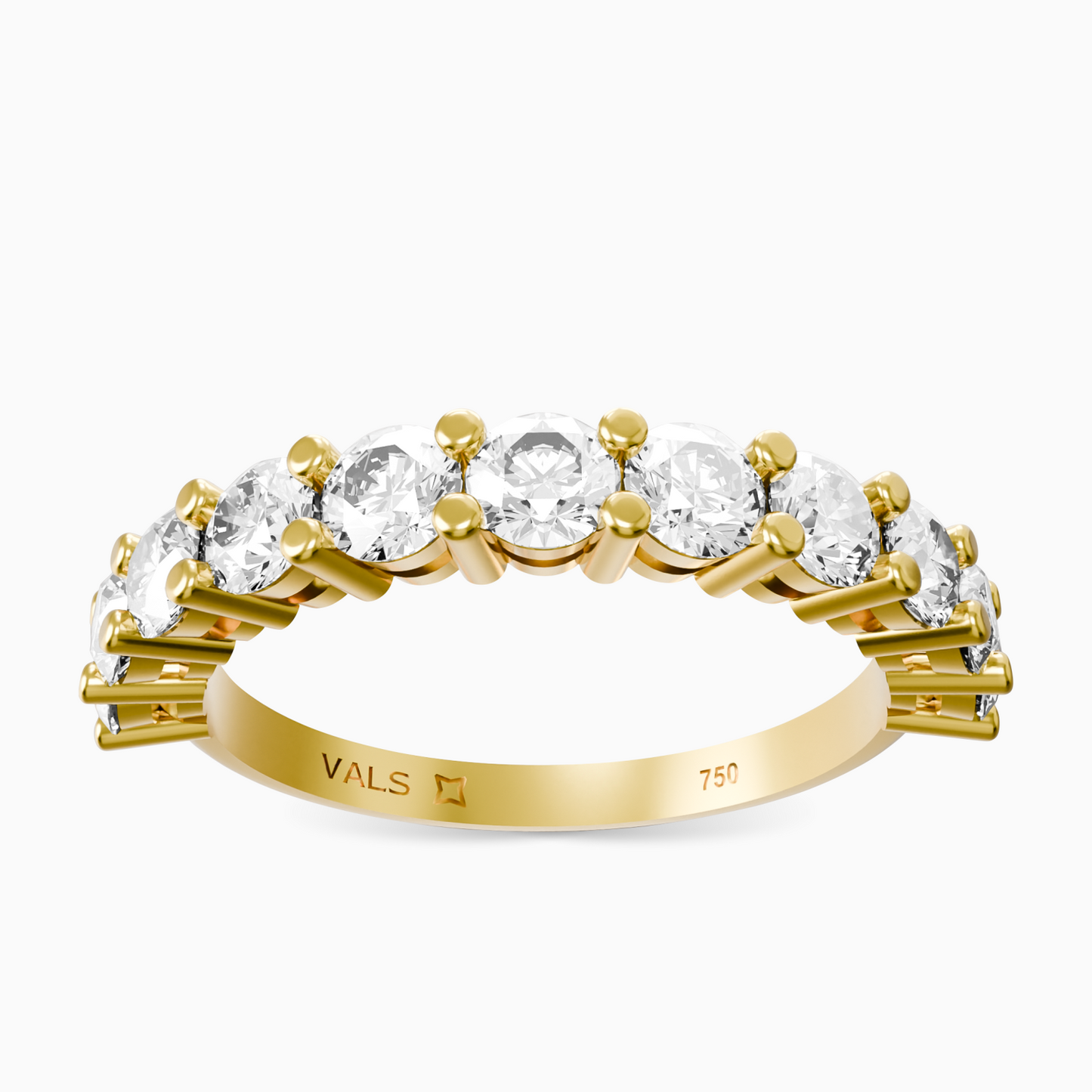 1.26ct Half Eternity Diamond Ring