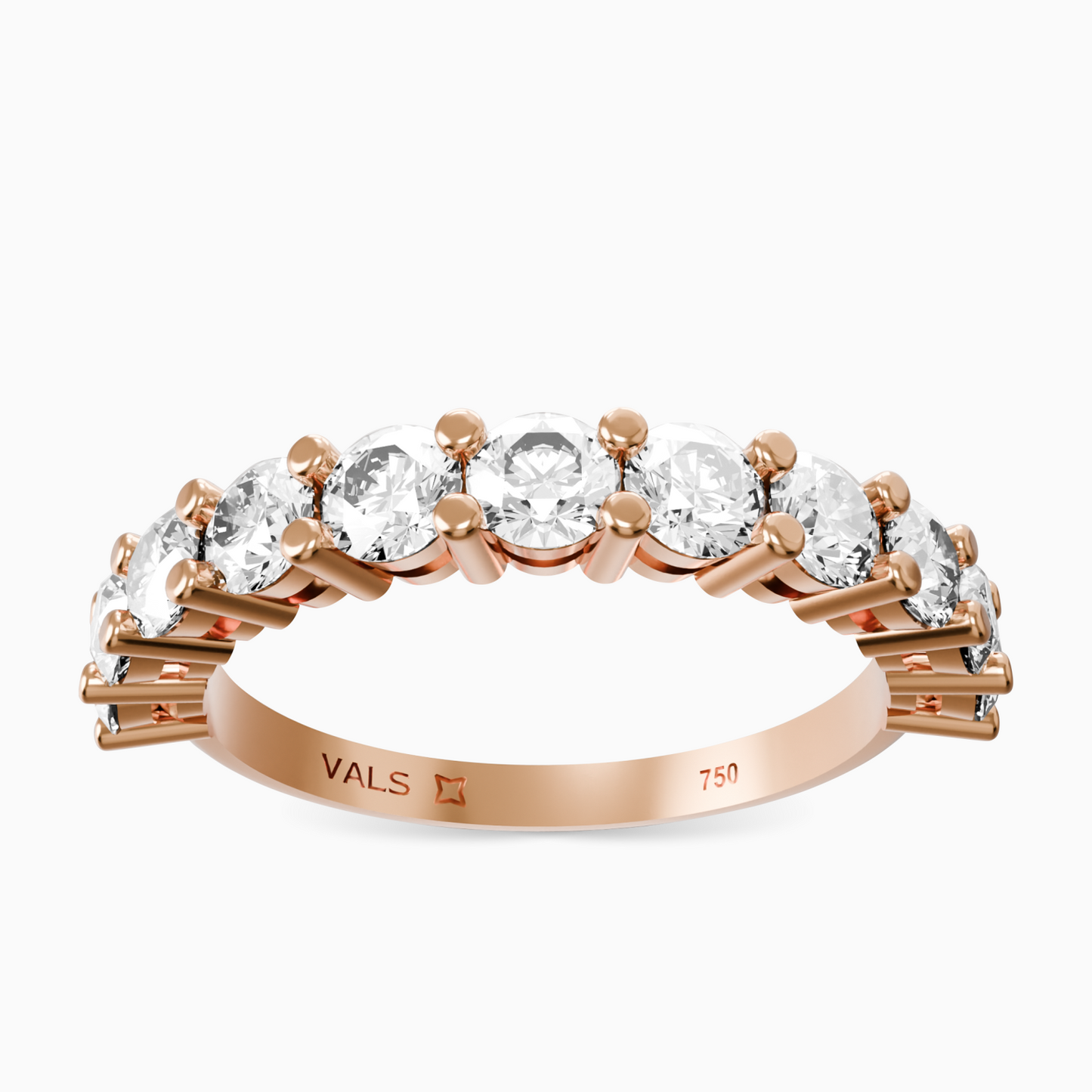 1.26ct Half Eternity Diamond Ring