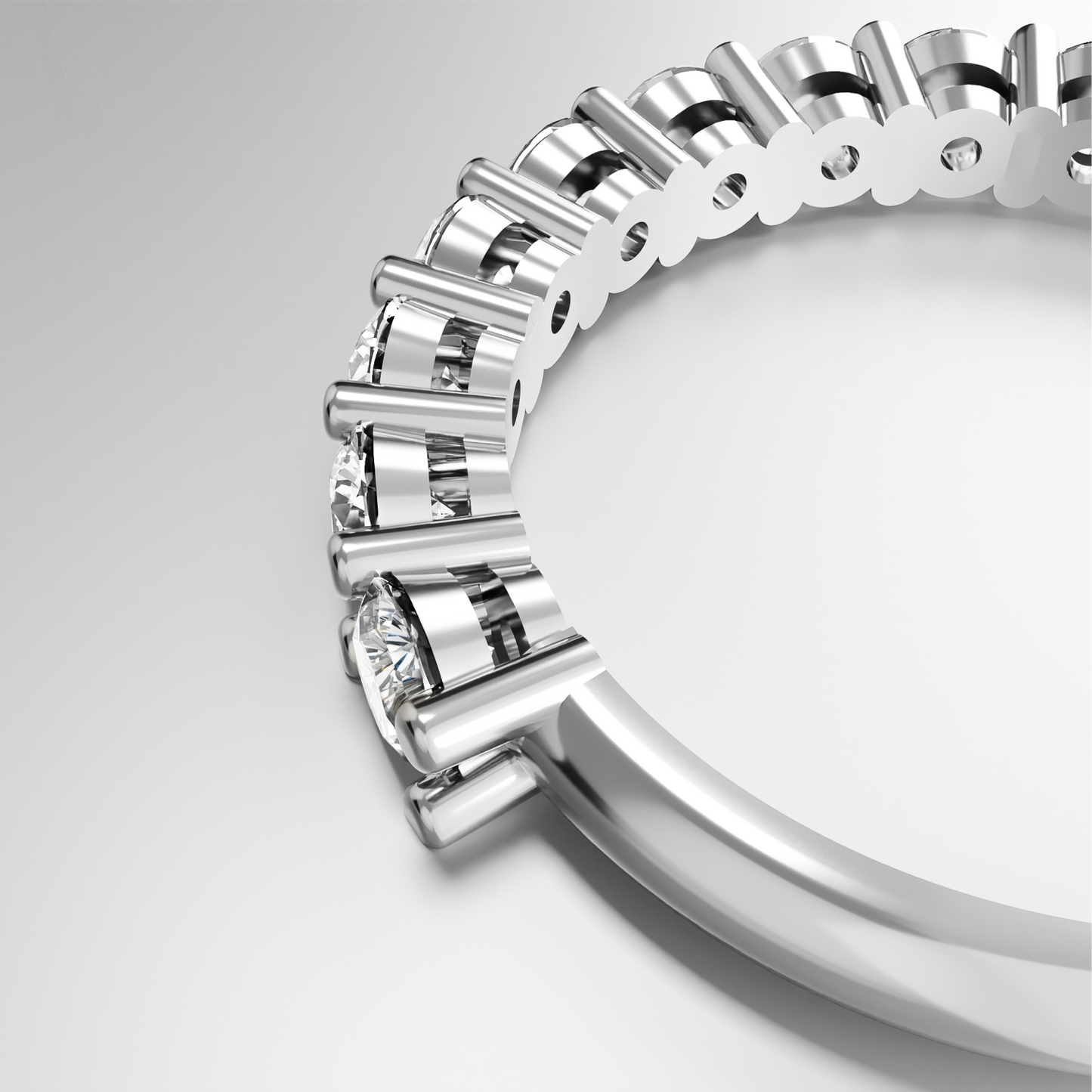 1.26ct Half Eternity Diamond Ring