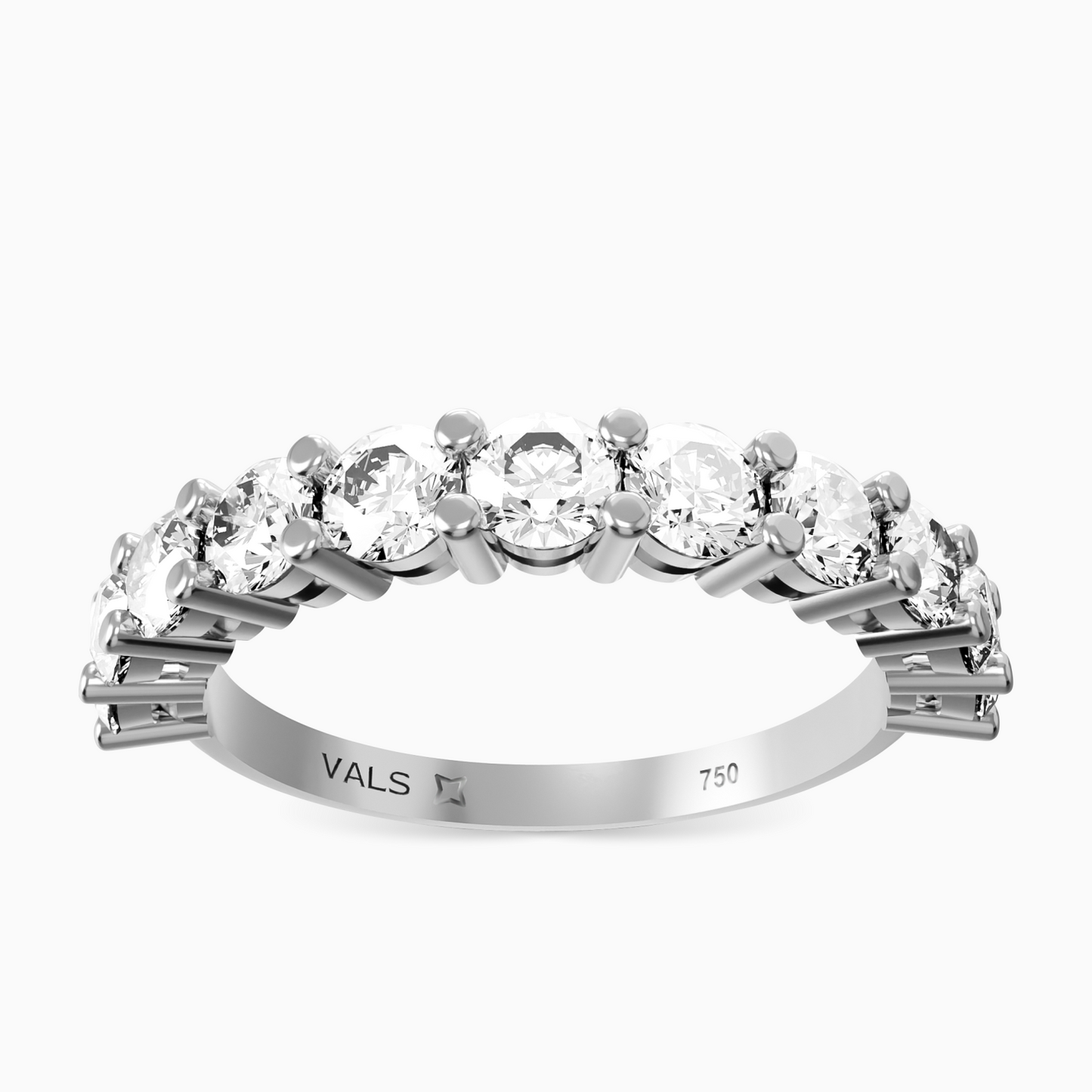 1.26ct Half Eternity Diamond Ring